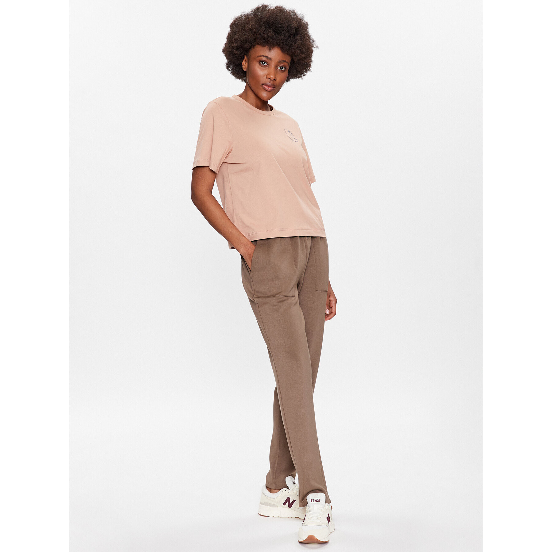 Outhorn Тишърт TTSHF424 Бежов Regular Fit - Pepit.bg