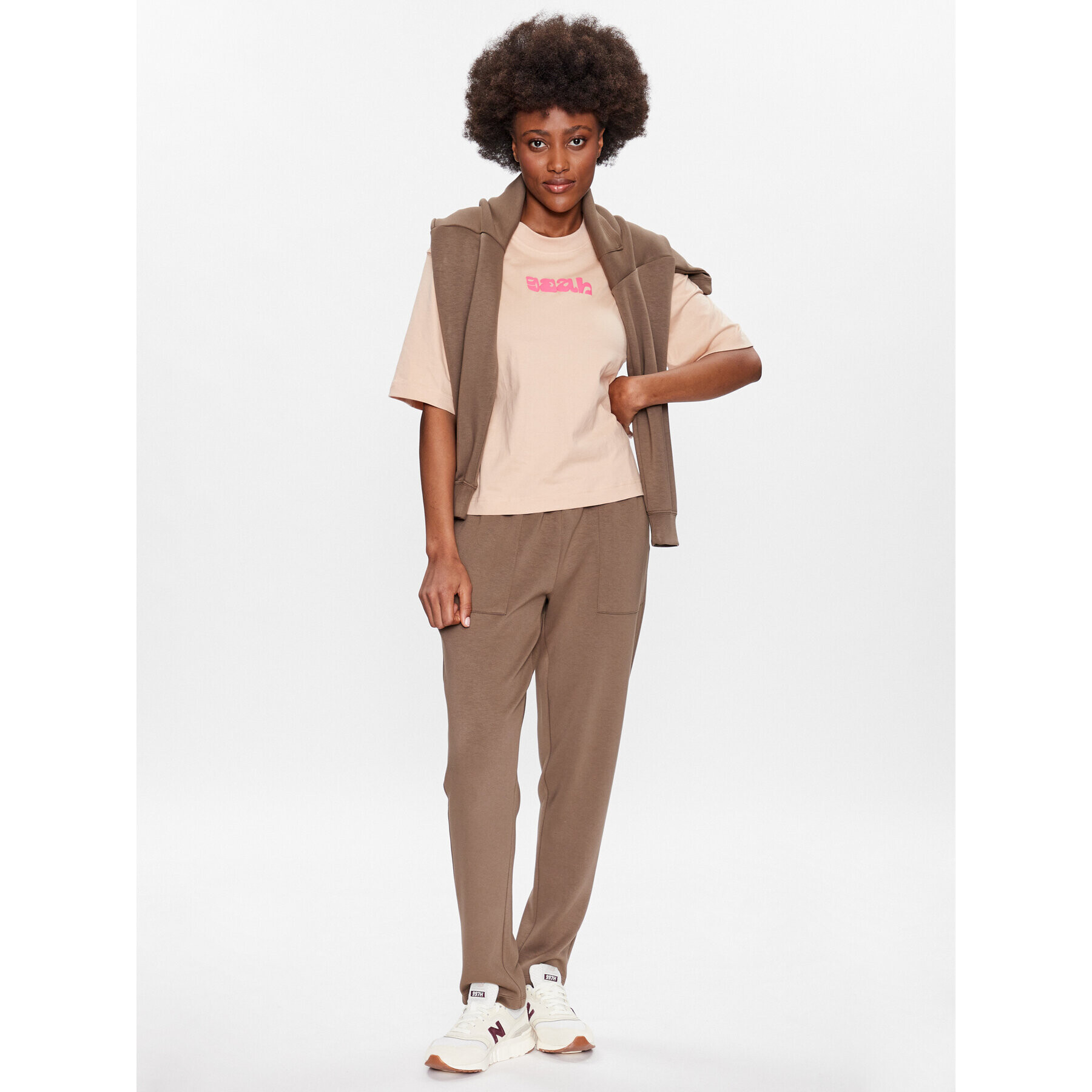 Outhorn Тишърт TTSHF427 Бежов Regular Fit - Pepit.bg