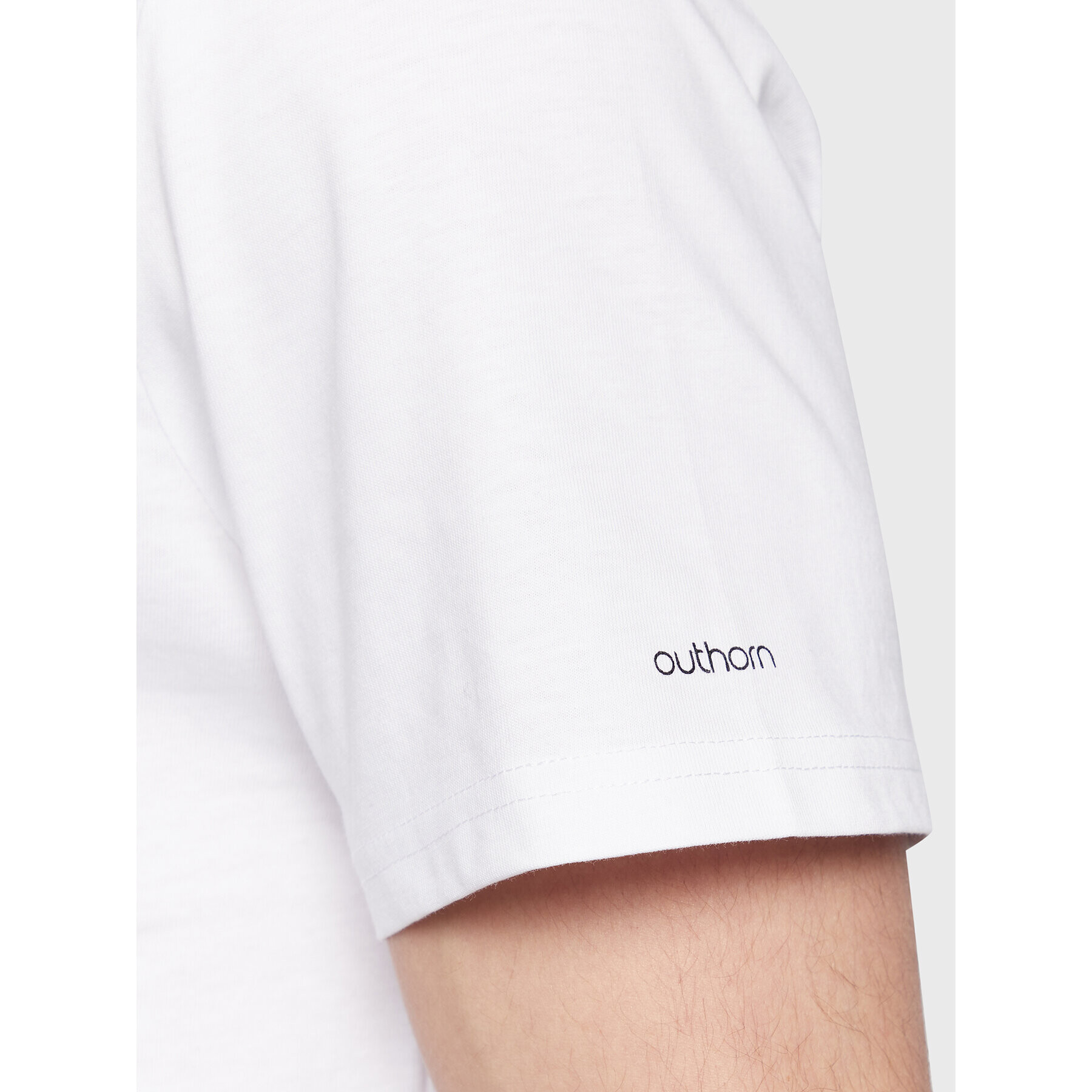 Outhorn Тишърт TTSHM058 Бял Regular Fit - Pepit.bg