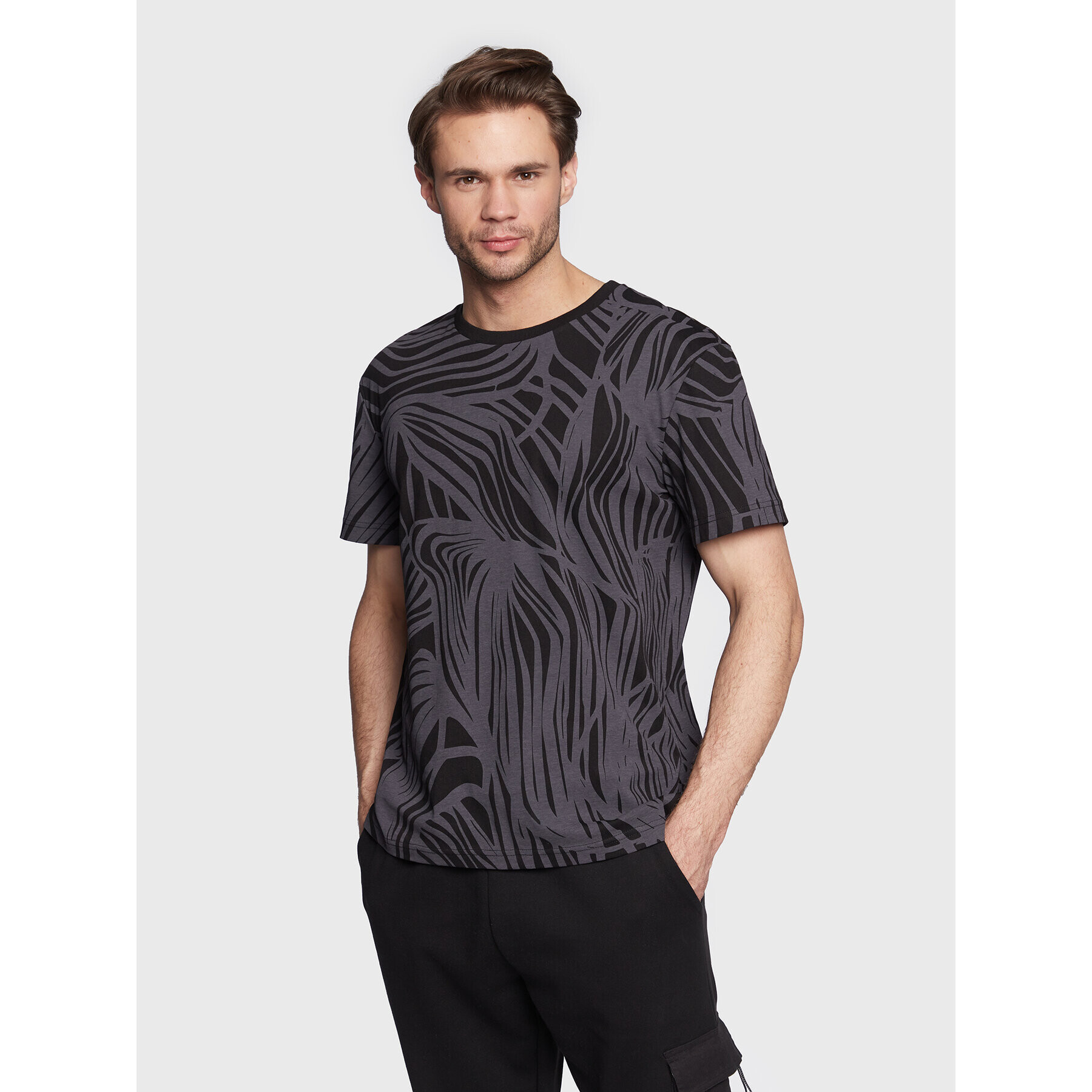 Outhorn Тишърт TTSHM100 Сив Regular Fit - Pepit.bg