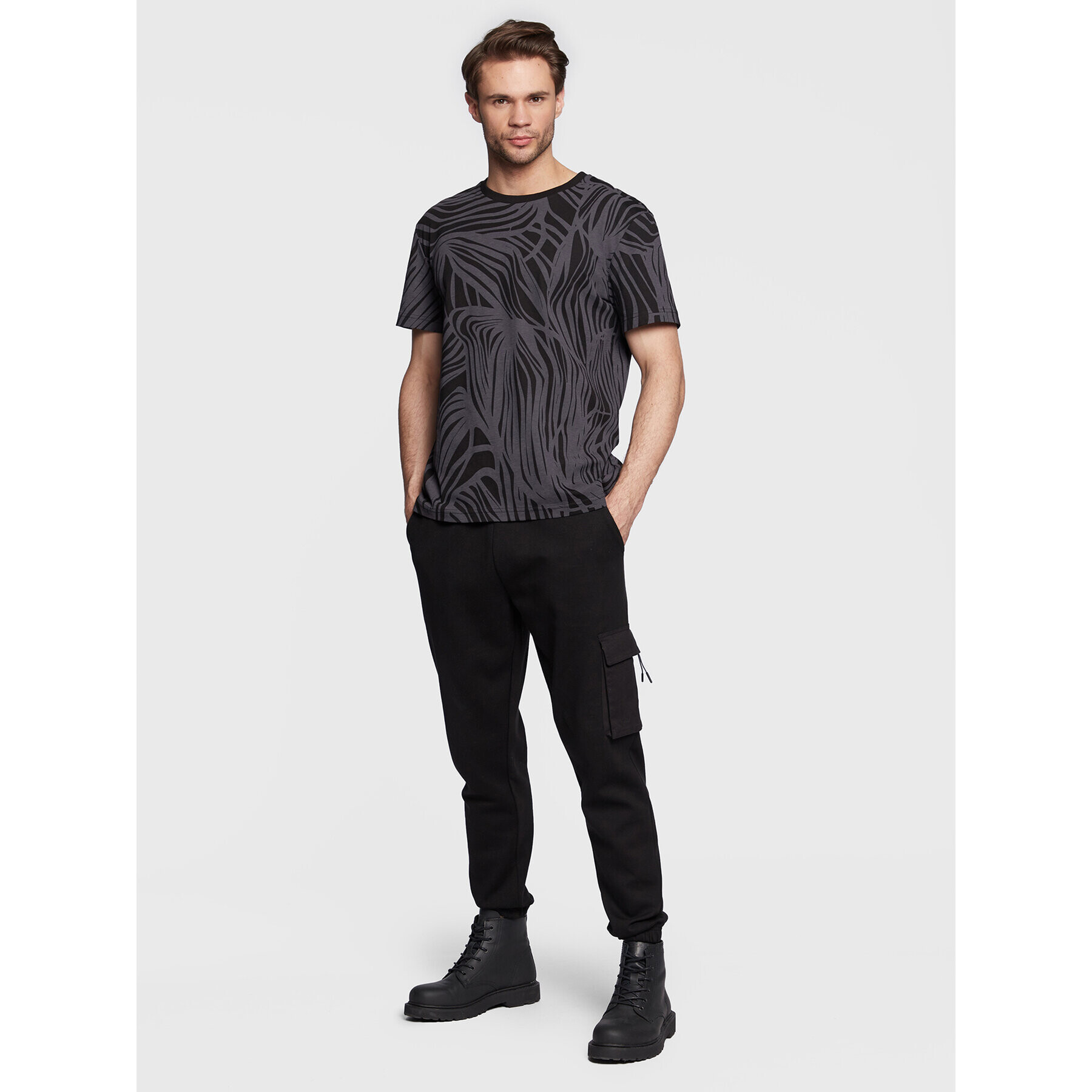 Outhorn Тишърт TTSHM100 Сив Regular Fit - Pepit.bg