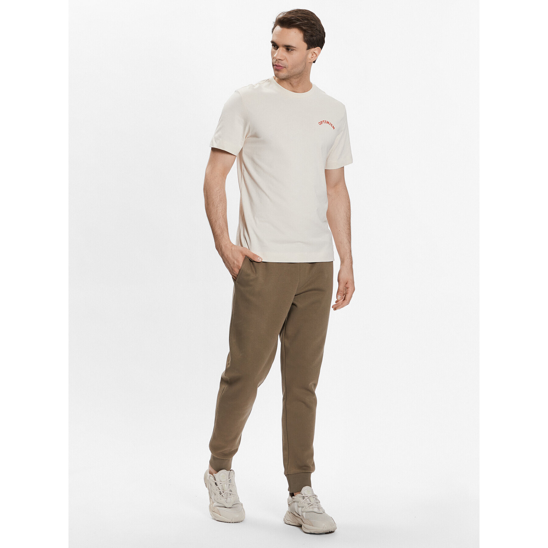 Outhorn Тишърт TTSHM451 Екрю Regular Fit - Pepit.bg