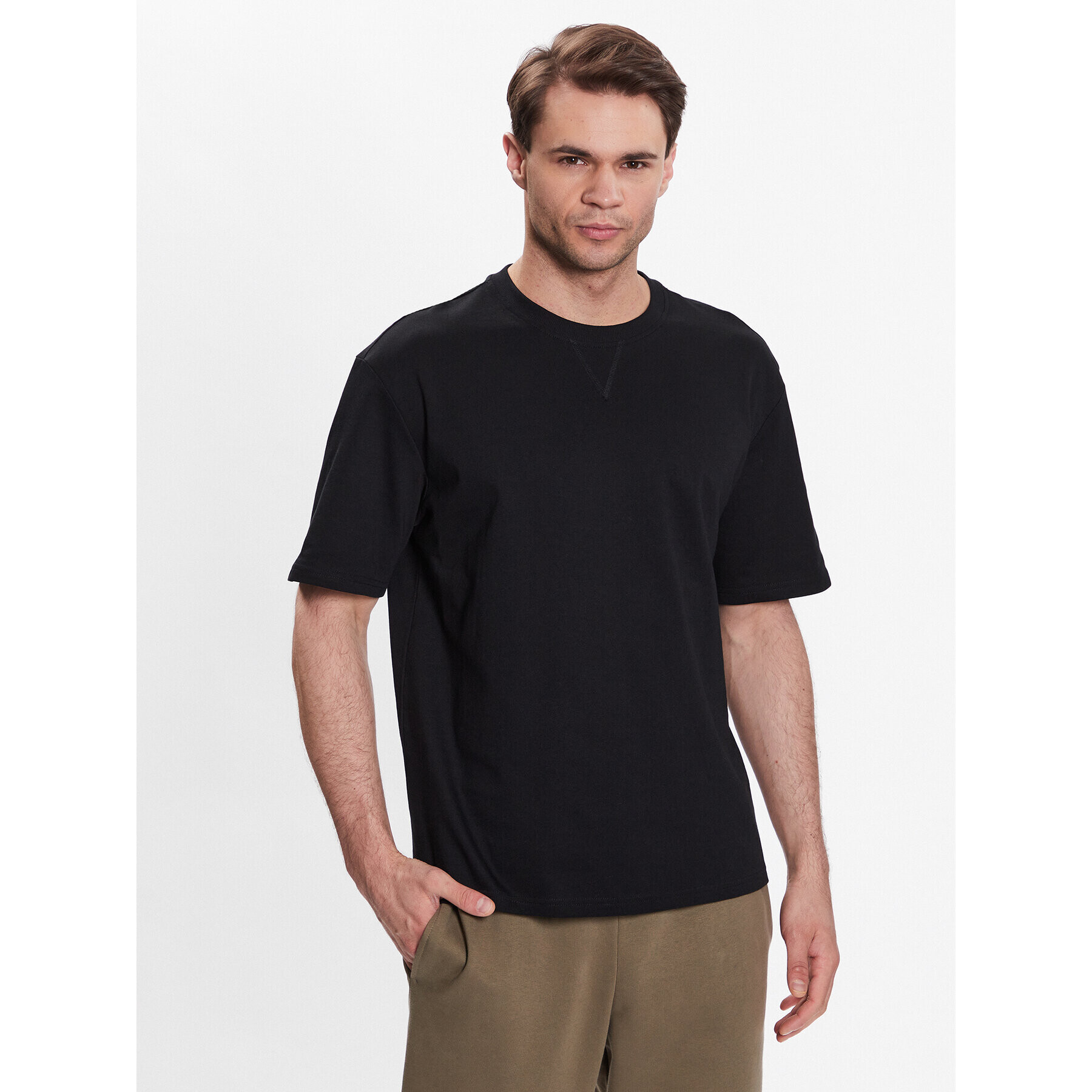 Outhorn Тишърт TTSHM455 Черен Regular Fit - Pepit.bg