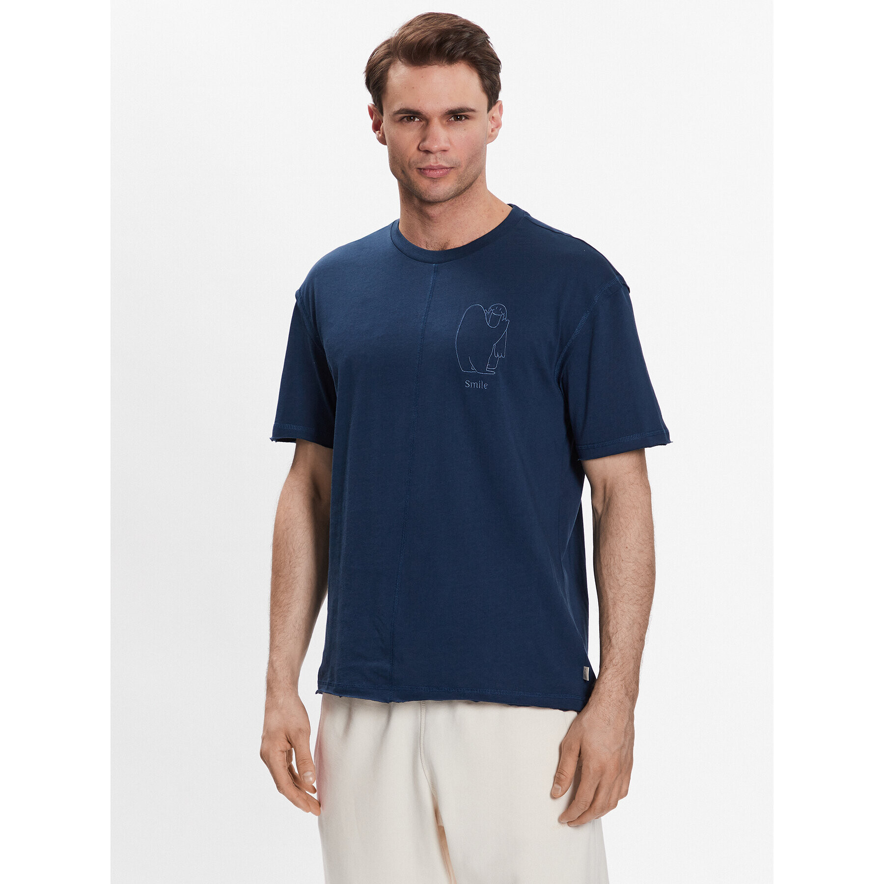 Outhorn Тишърт TTSHM456 Тъмносин Regular Fit - Pepit.bg