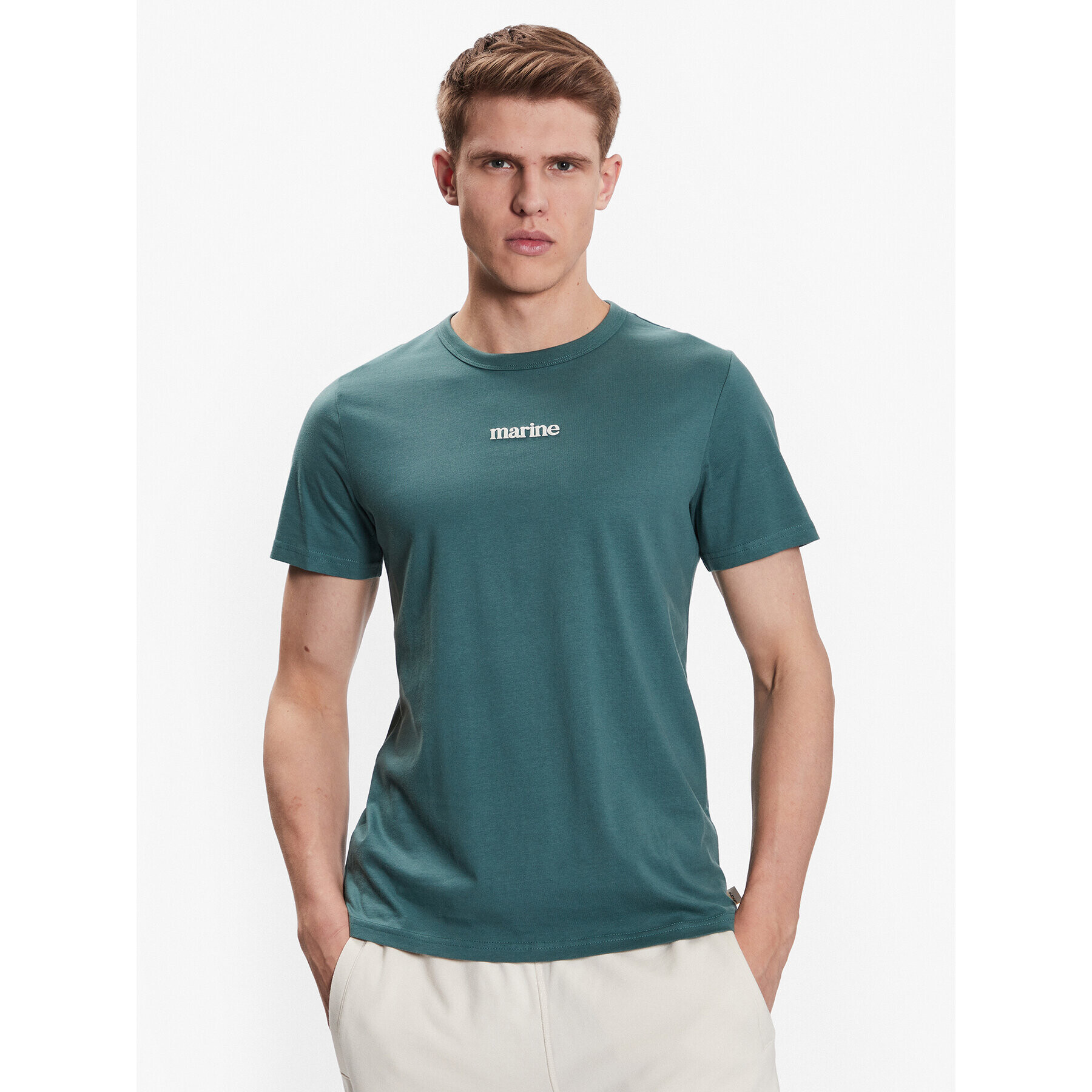Outhorn Тишърт TTSHM457 Зелен Regular Fit - Pepit.bg