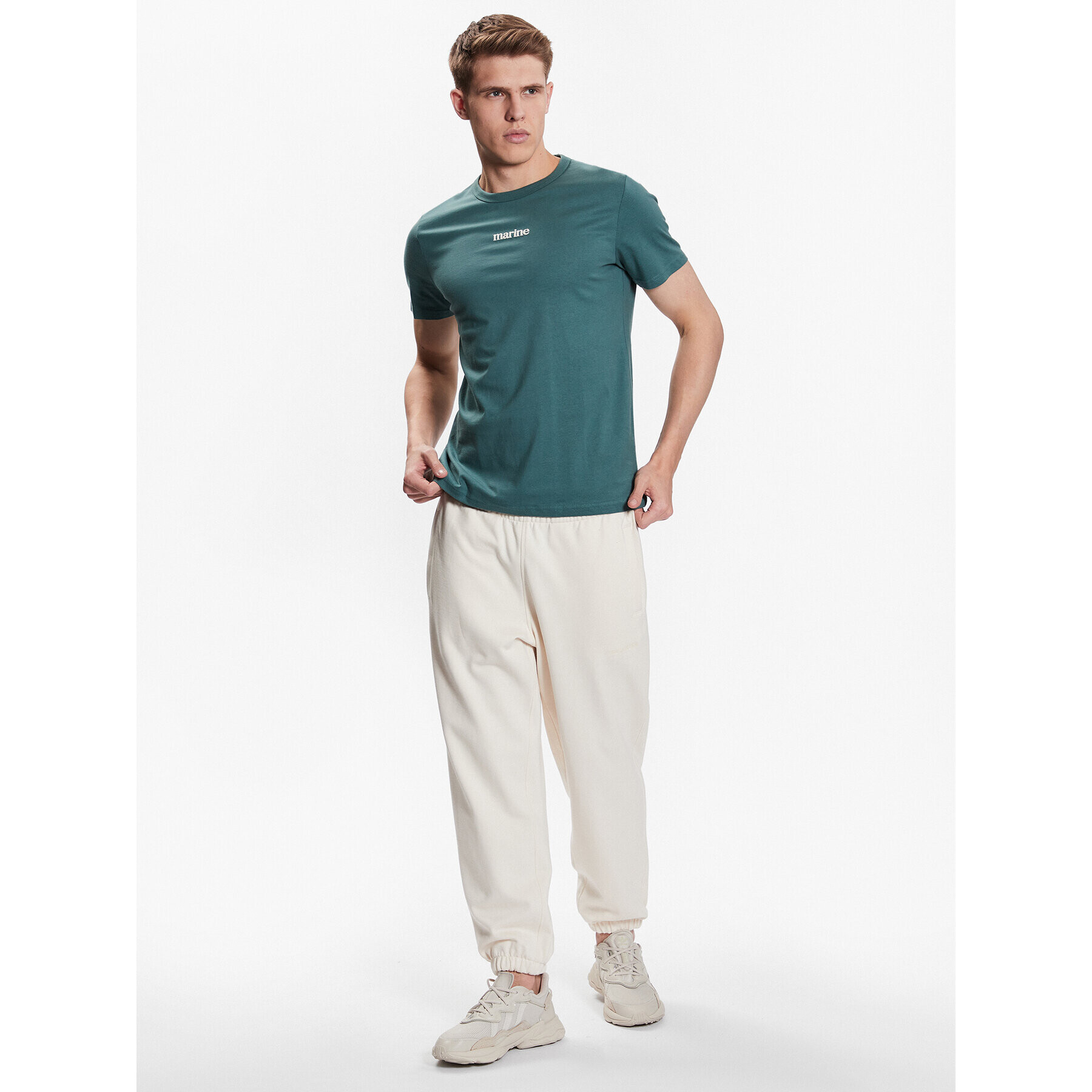 Outhorn Тишърт TTSHM457 Зелен Regular Fit - Pepit.bg
