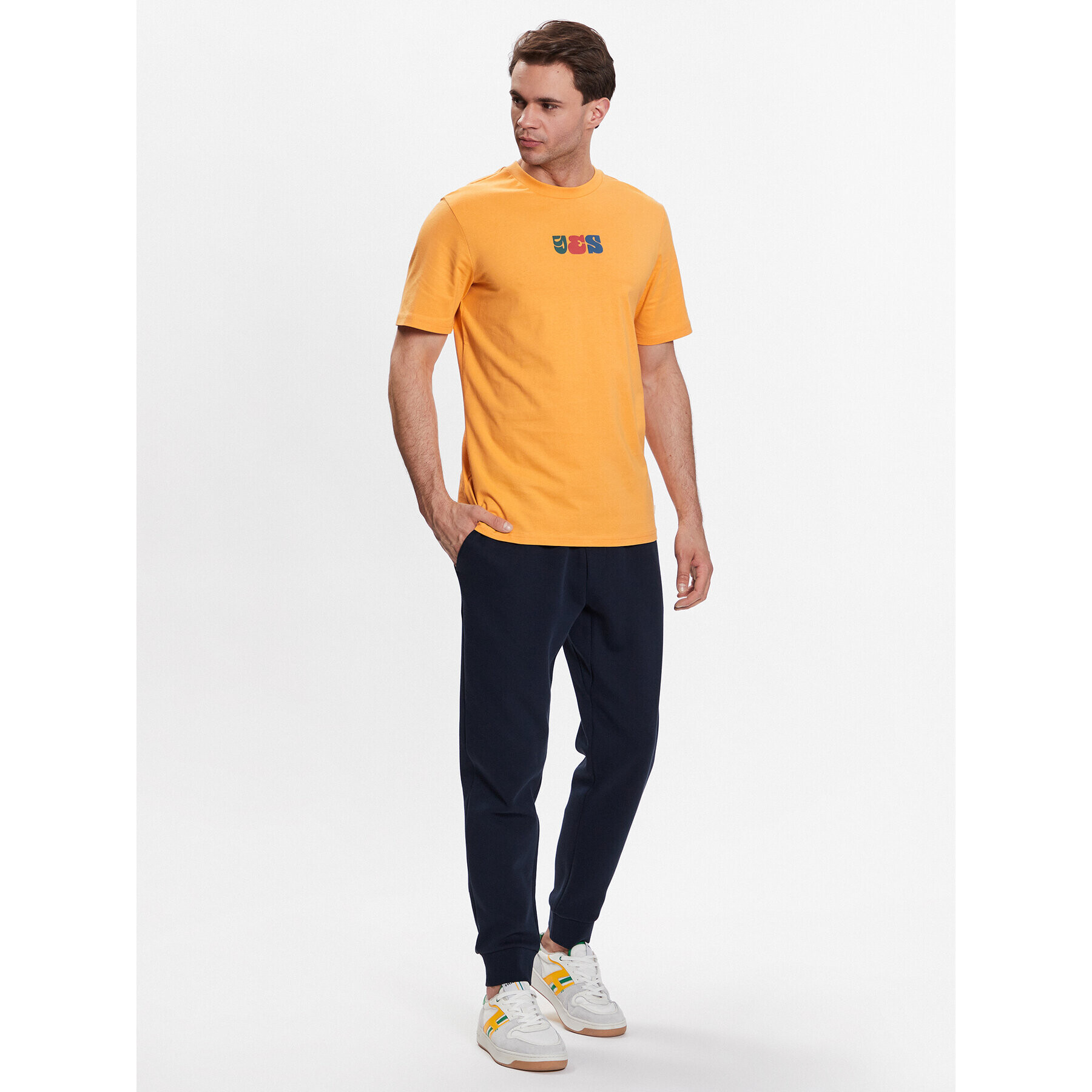 Outhorn Тишърт TTSHM458 Жълт Regular Fit - Pepit.bg