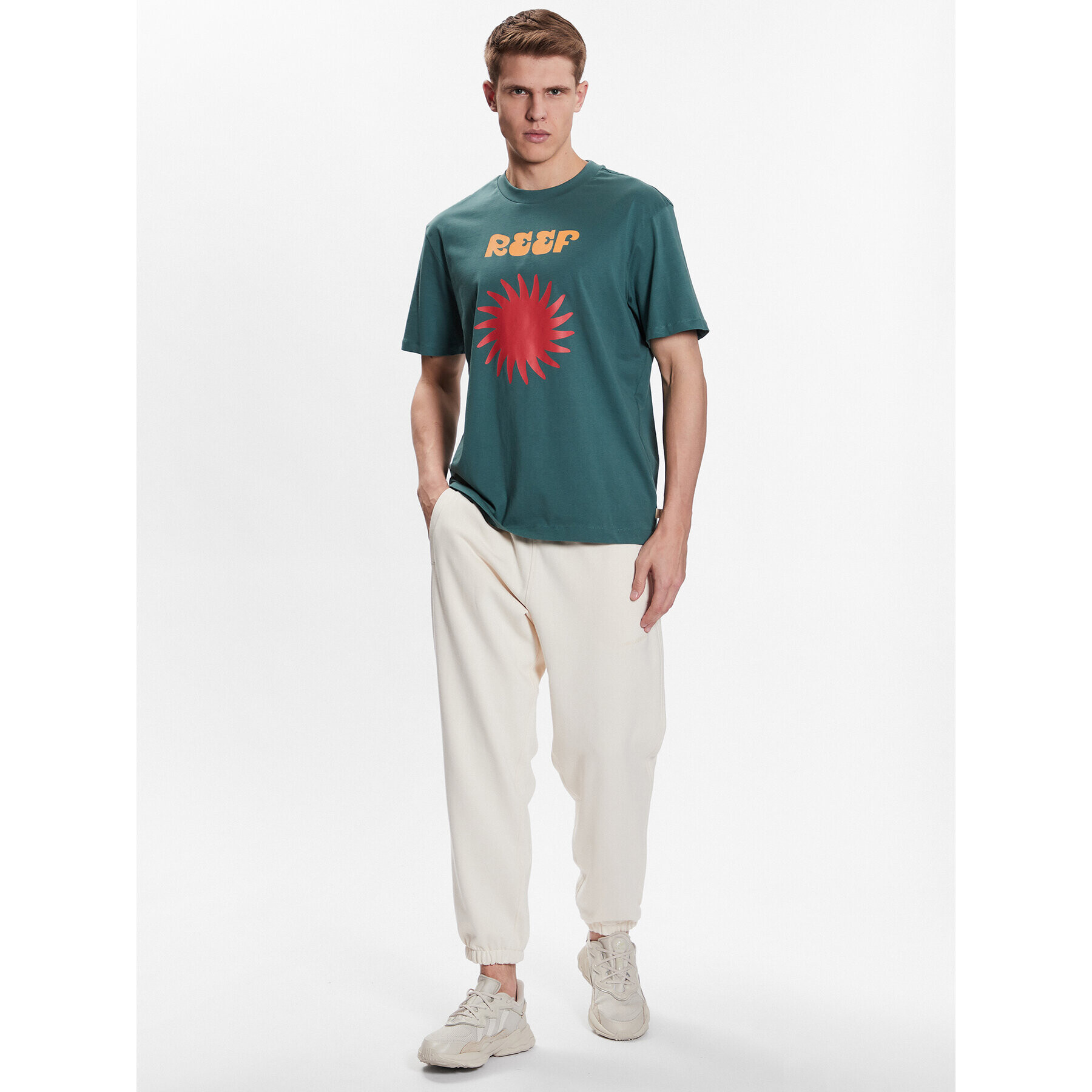 Outhorn Тишърт TTSHM461 Зелен Regular Fit - Pepit.bg