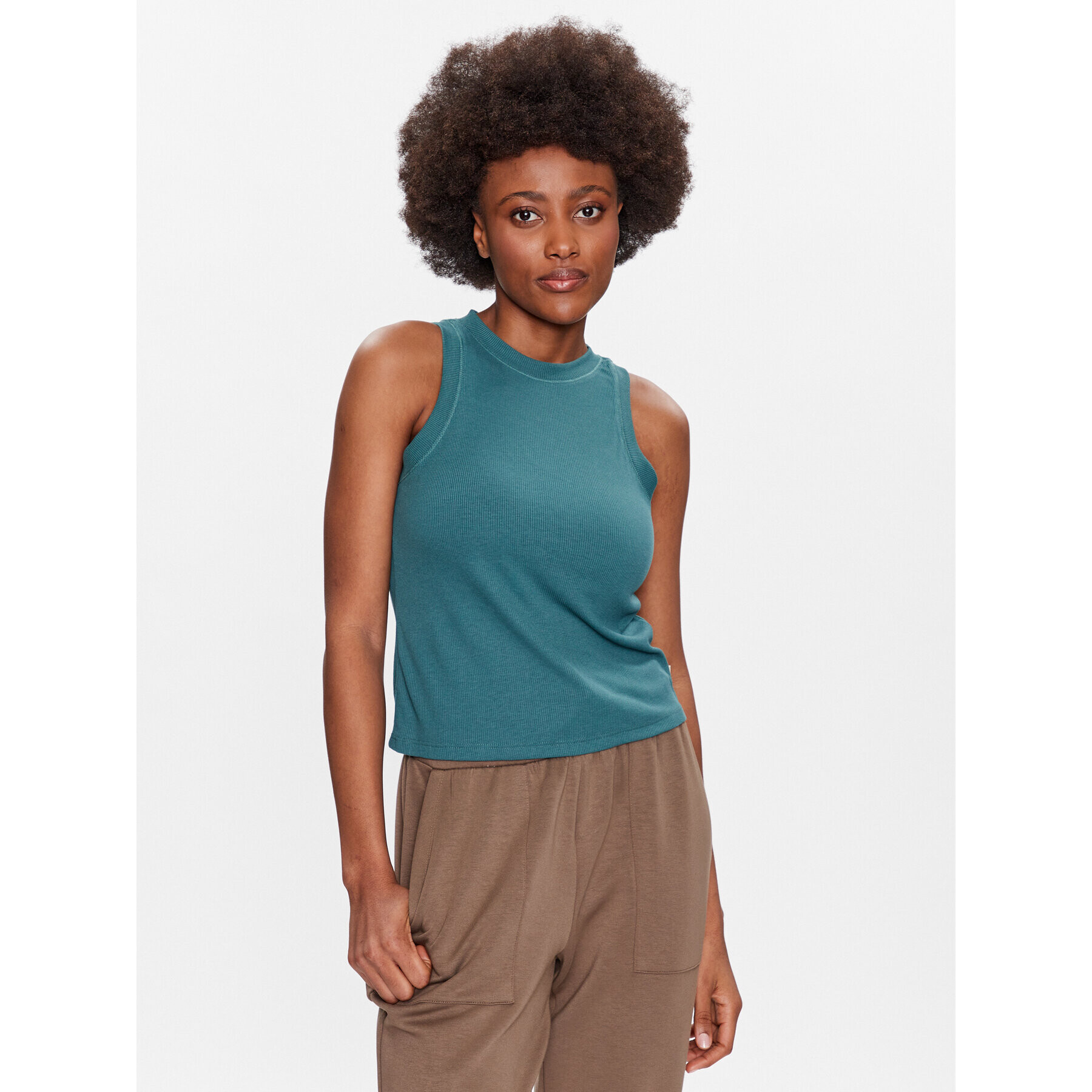 Outhorn топ TSLEF006 Зелен Regular Fit - Pepit.bg