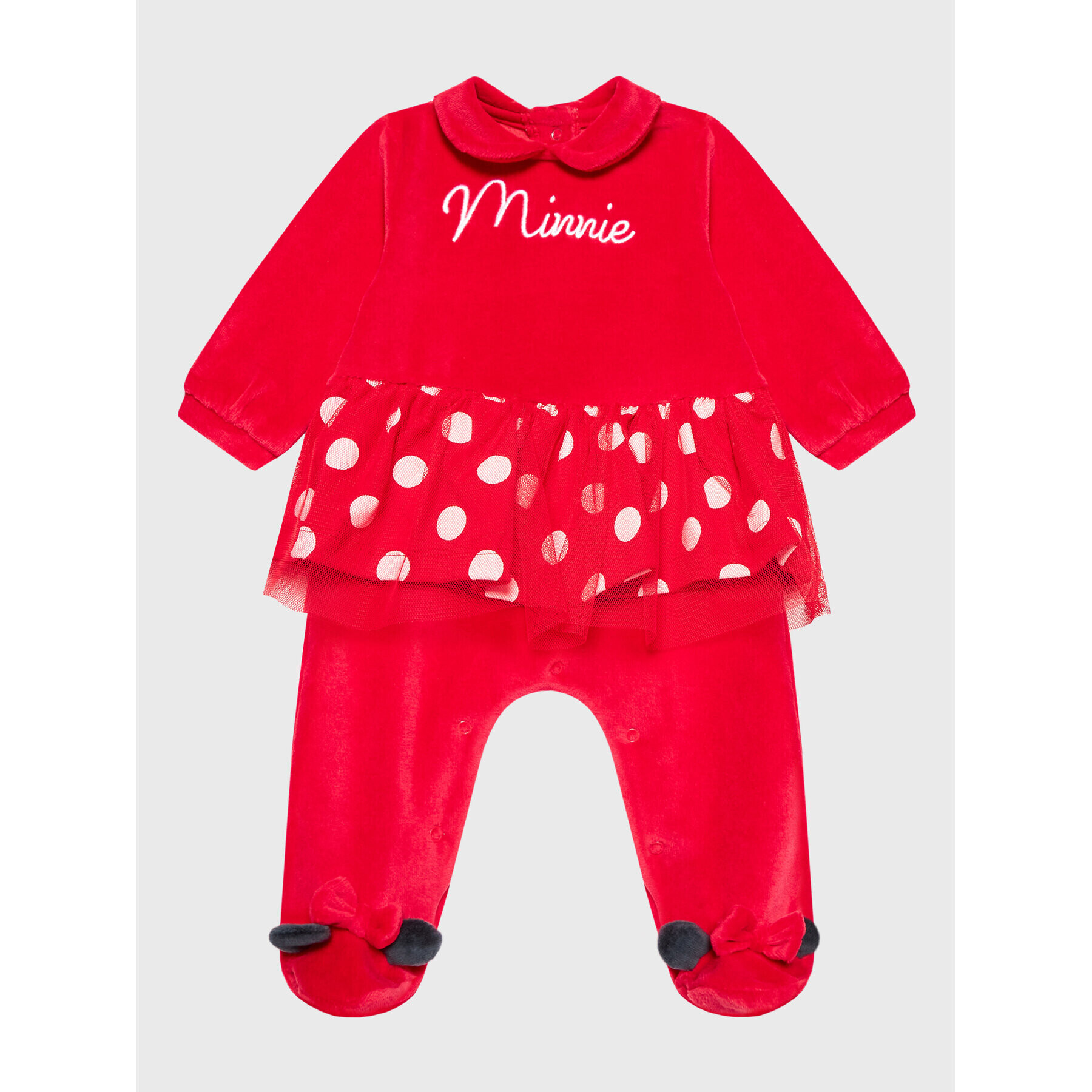 OVS Бебешки гащеризон със стъпала DISNEY 1619350 Червен Regular Fit - Pepit.bg