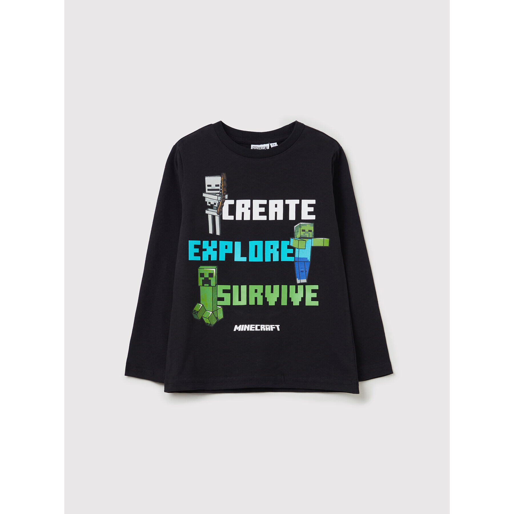 OVS Блуза MINECRAFT 1333714 Черен Regular Fit - Pepit.bg