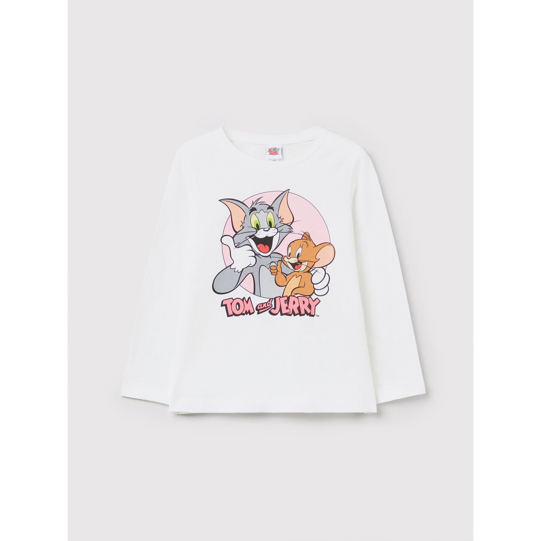 OVS Блуза TOM AND JERRY 1439216 Бял Regular Fit - Pepit.bg