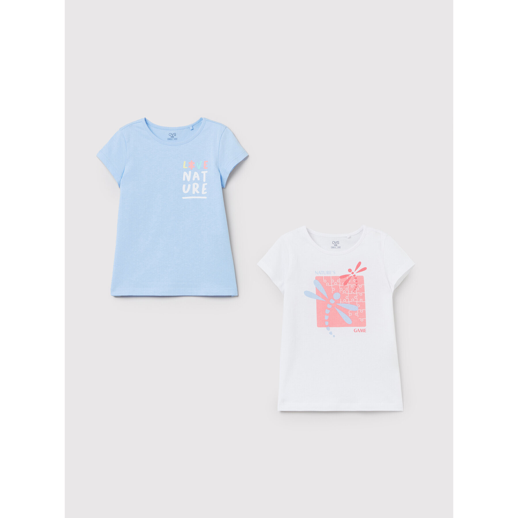 OVS Комплект 2 тишъртки 1483295 Цветен Regular Fit - Pepit.bg