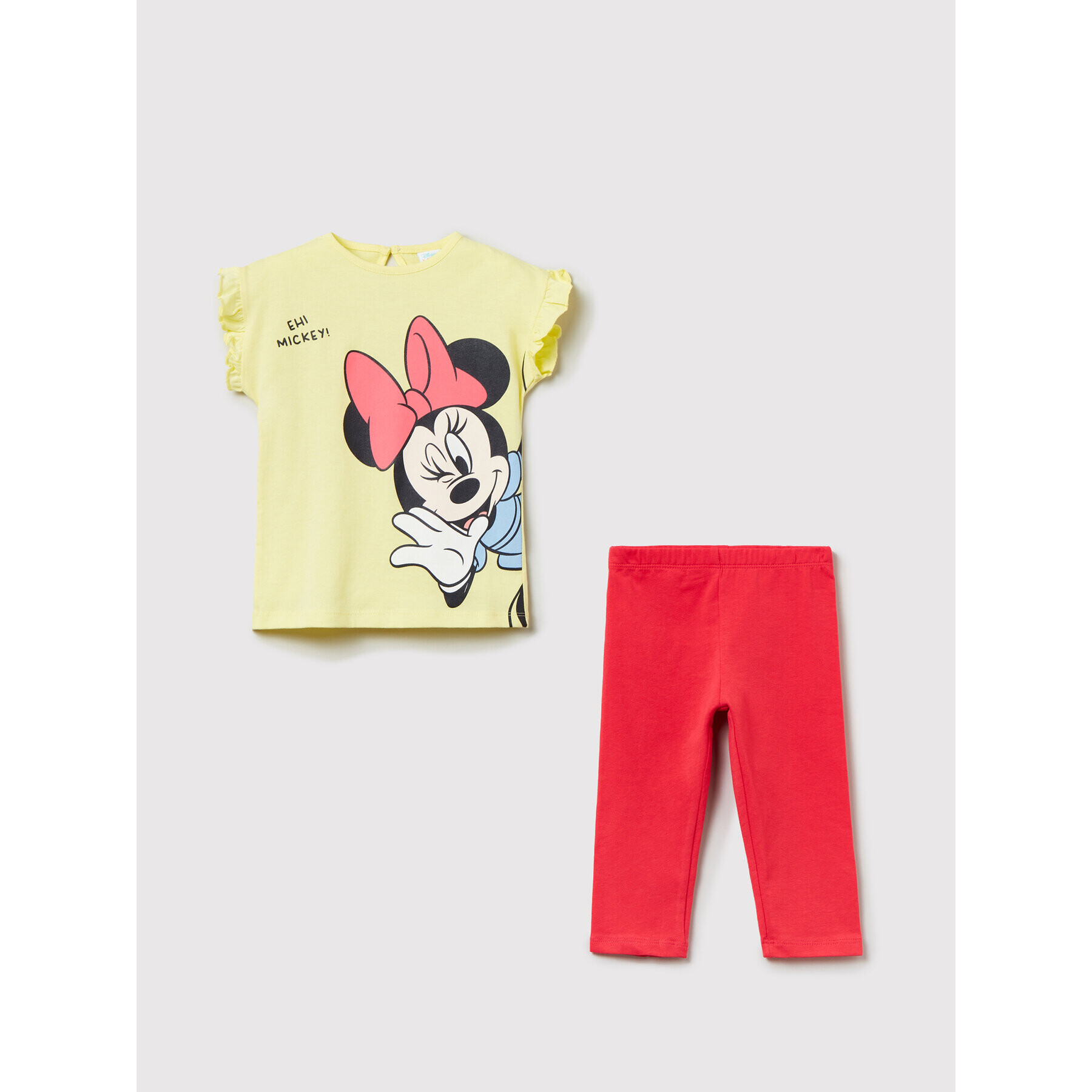 OVS Комплект тишърт и клин DISNEY 1487468 Жълт Regular Fit - Pepit.bg