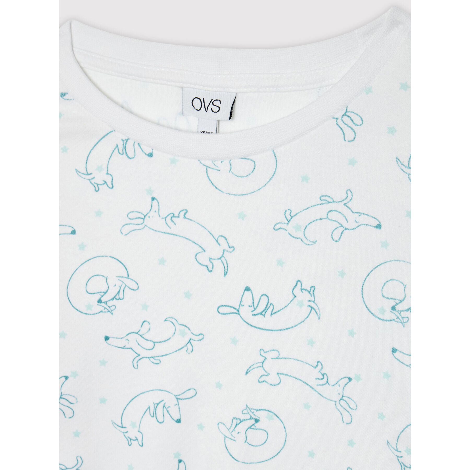 OVS Пижама 1329300 Бял Regular Fit - Pepit.bg