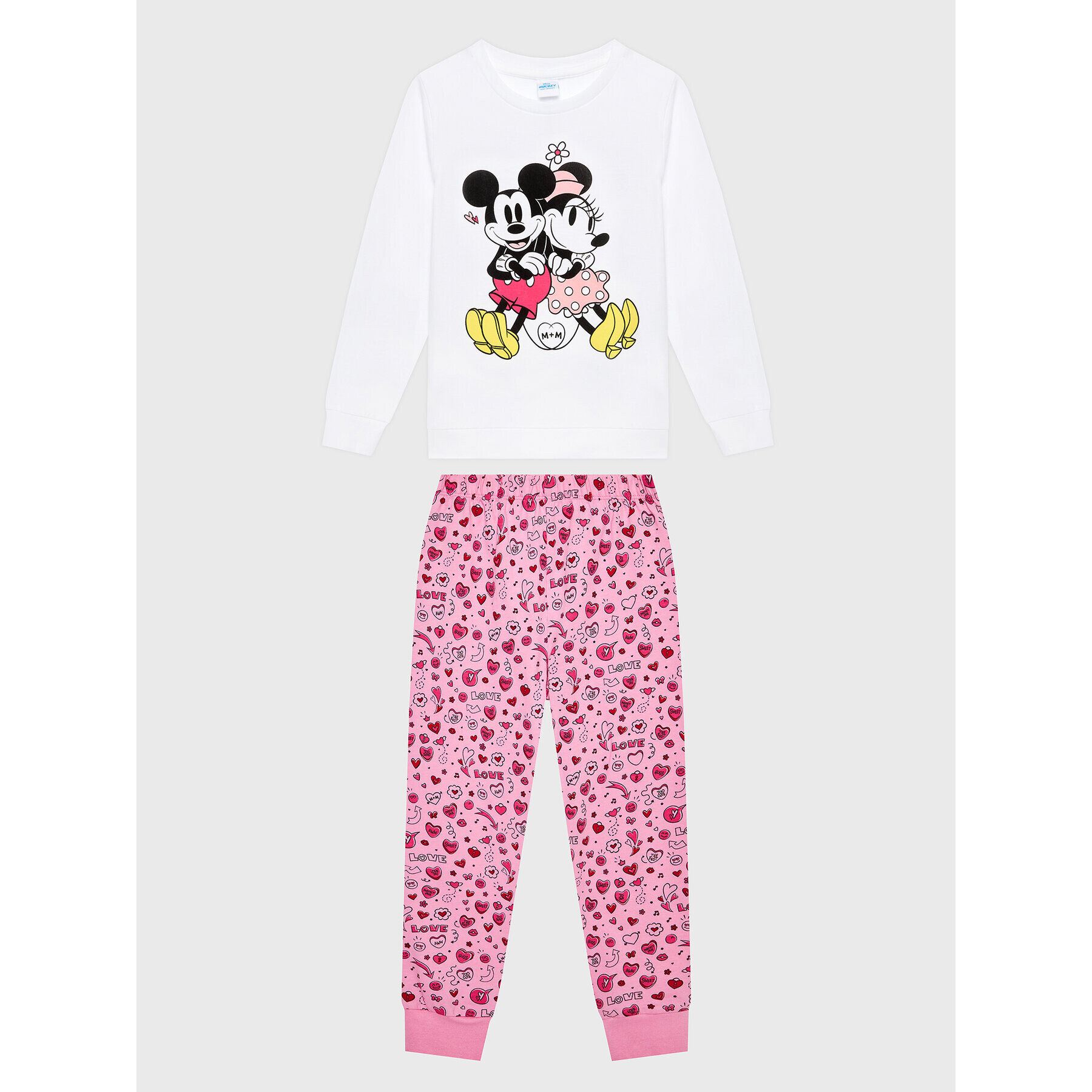 OVS Пижама DISNEY 1766813 Бял Regular Fit - Pepit.bg