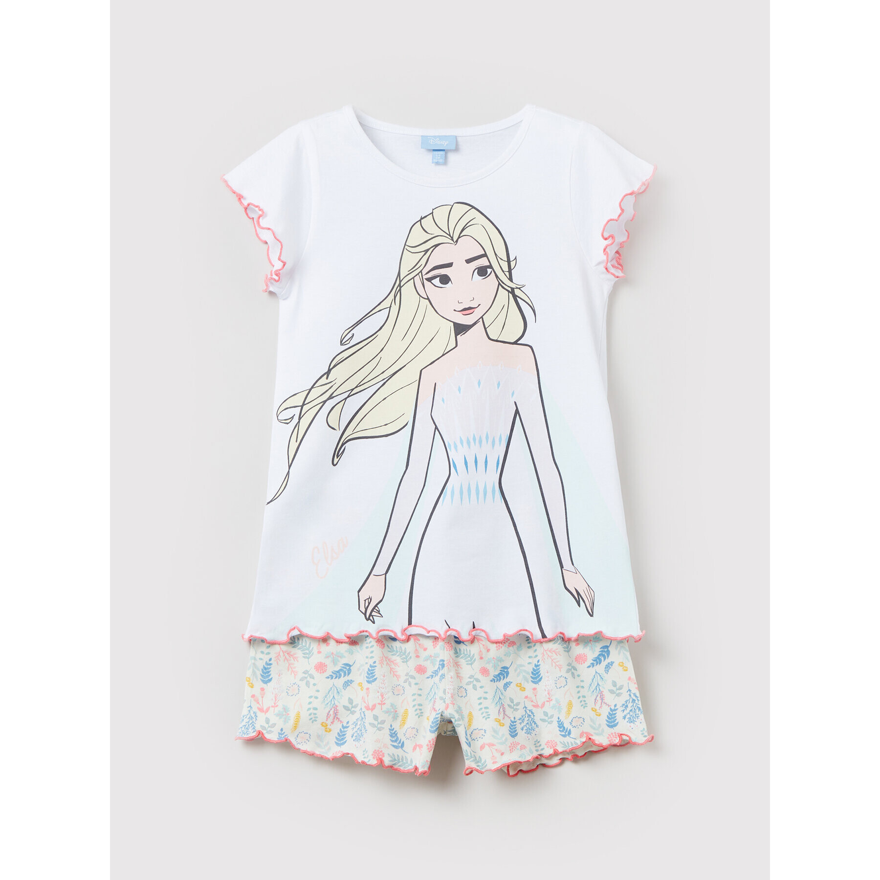 OVS Пижама FROZEN 1577990 Бял Regular Fit - Pepit.bg