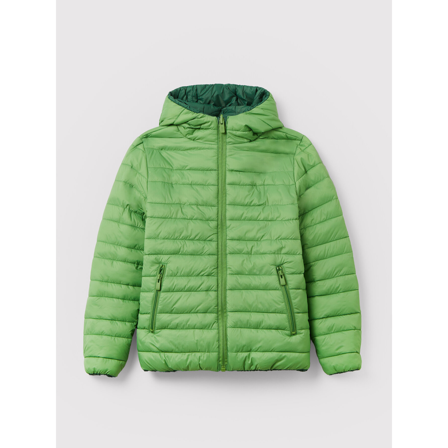 OVS Пухено яке 1435112 Зелен Regular Fit - Pepit.bg