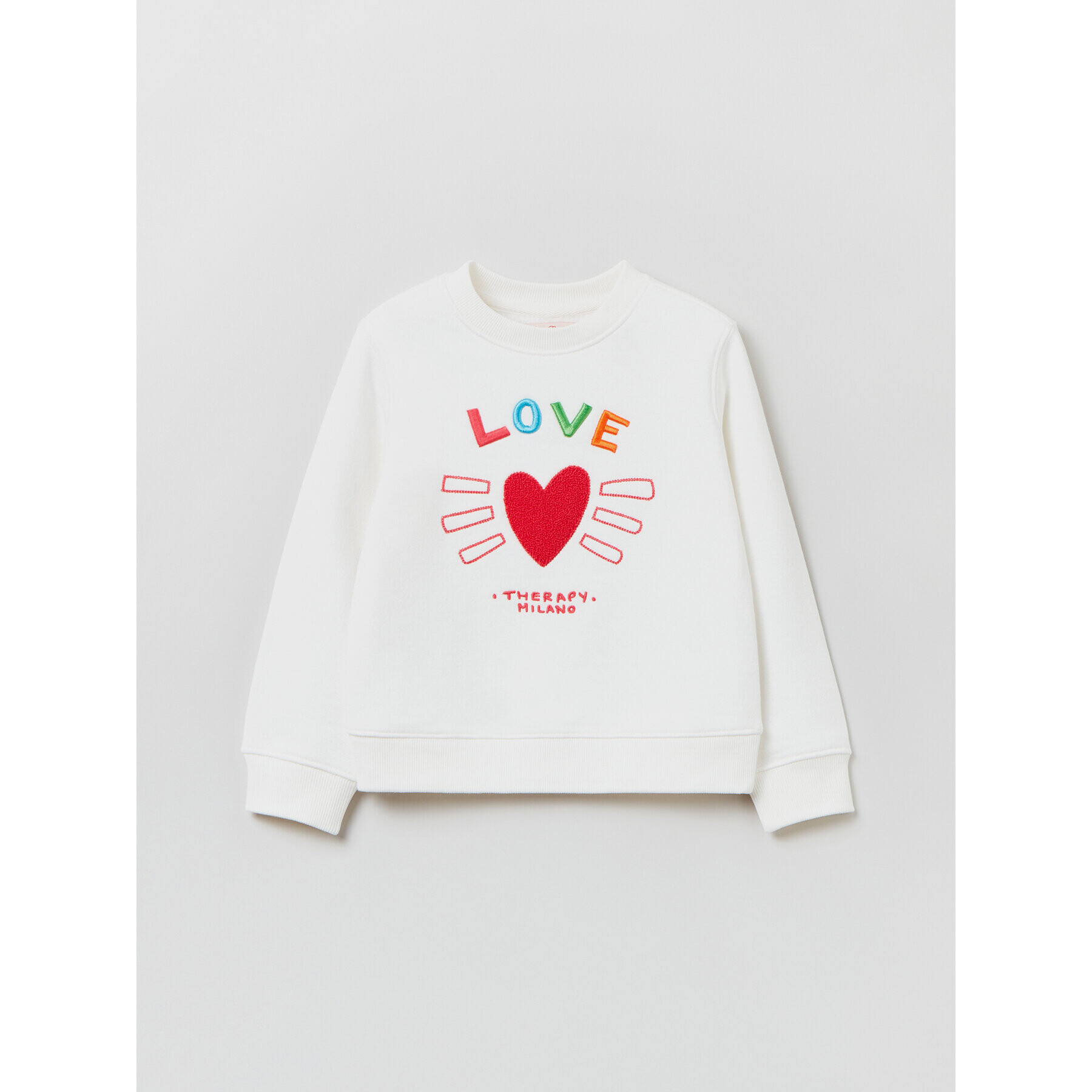OVS Суитшърт 1636565 Бял Regular Fit - Pepit.bg