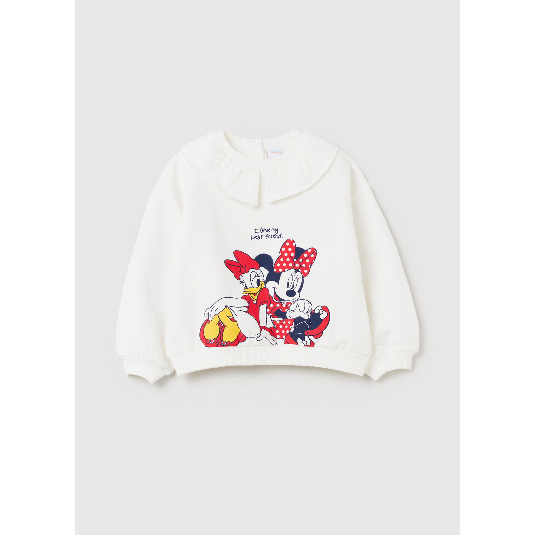 OVS Суитшърт MICKEY & FRIENDS 1349118 Бял Relaxed Fit - Pepit.bg