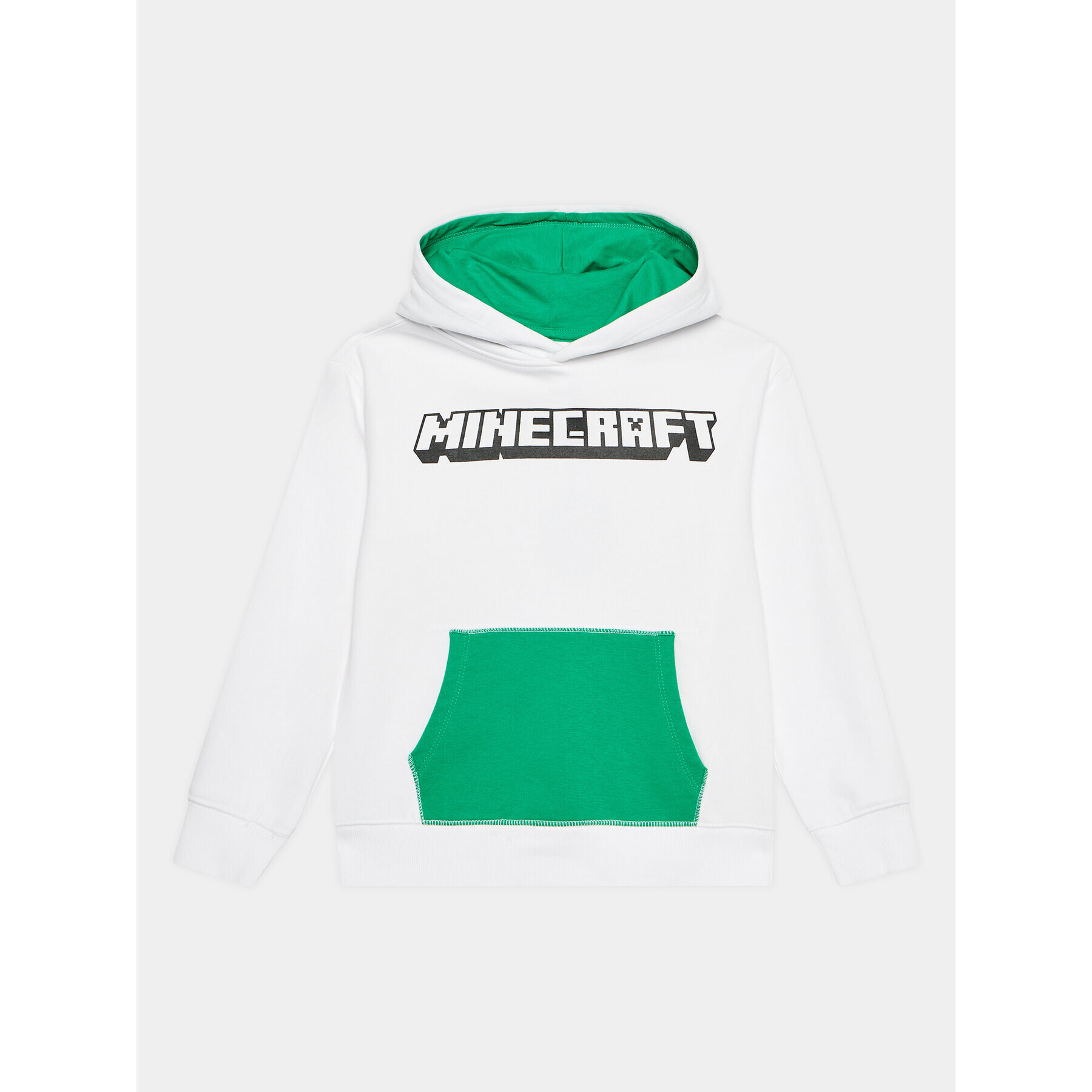 OVS Суитшърт MINECRAFT 1834709 Бял Regular Fit - Pepit.bg