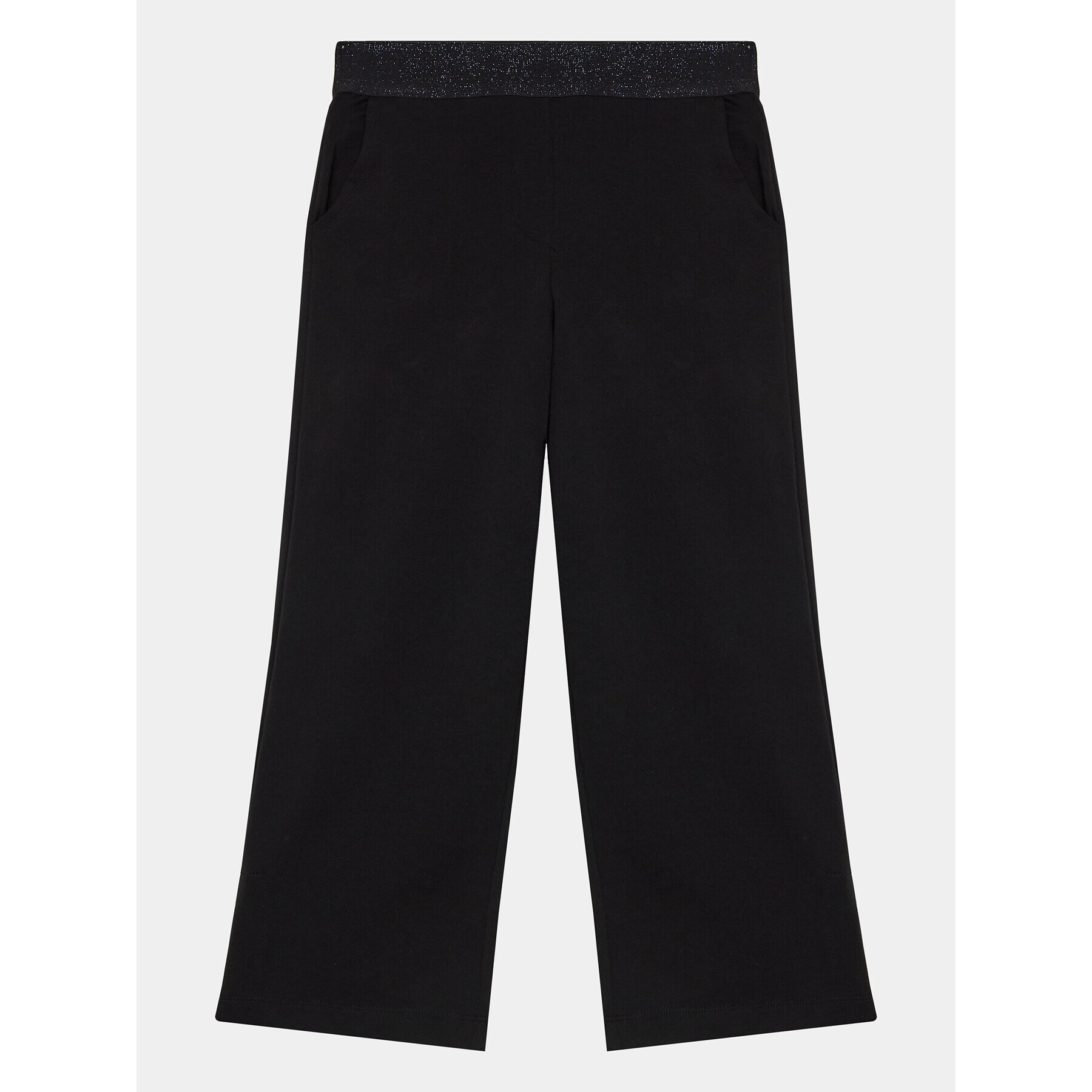 OVS Текстилни панталони 1898234 Черен Wide Leg - Pepit.bg