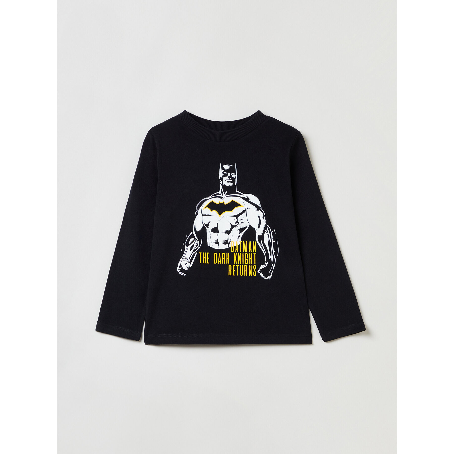 OVS Тениска с дълъг ръкав BATMAN 1624860 Черен Regular Fit - Pepit.bg