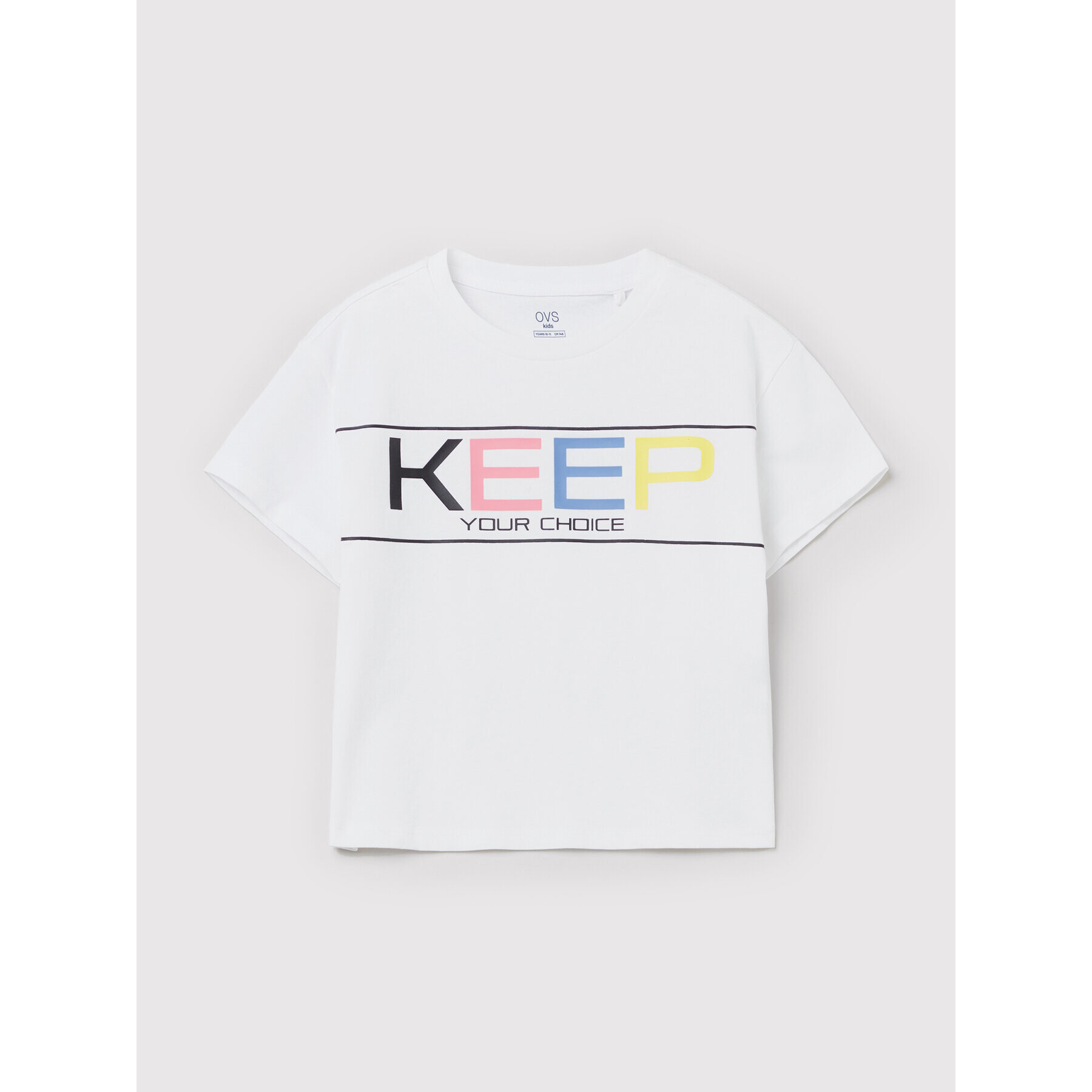 OVS Тишърт 1446998 Бял Regular Fit - Pepit.bg