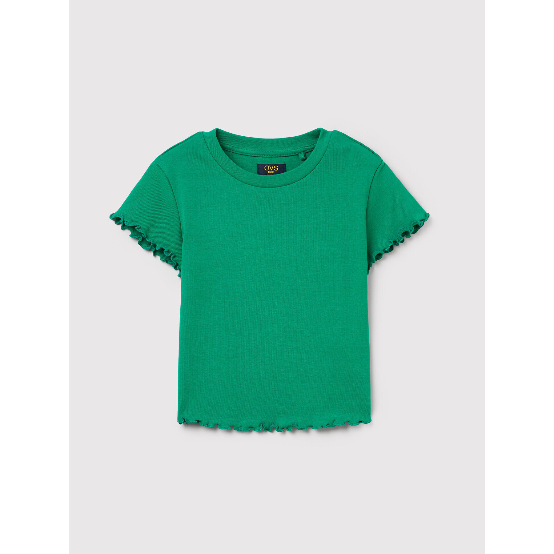 OVS Тишърт 1477252 Зелен Regular Fit - Pepit.bg