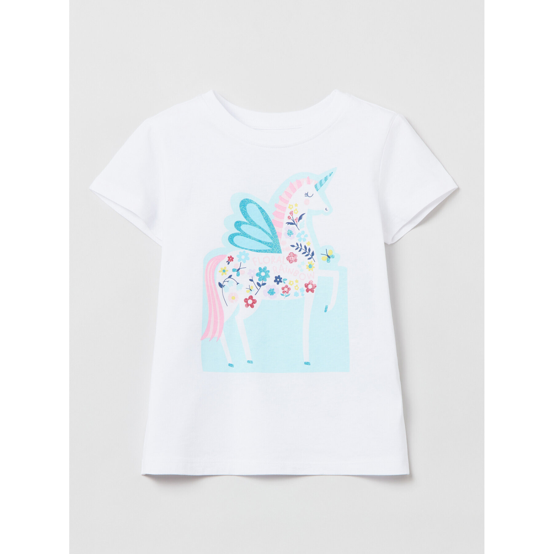 OVS Тишърт 1764368 Бял Regular Fit - Pepit.bg