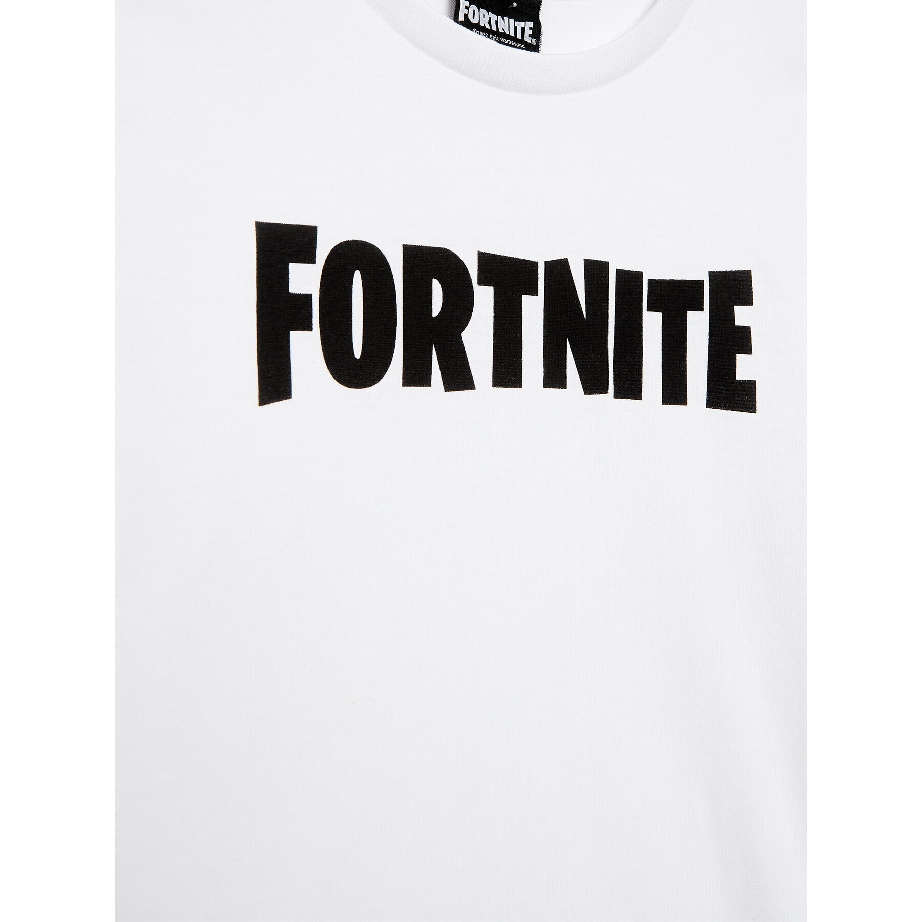 OVS Тишърт FORTNITE 1434351 Бял Regular Fit - Pepit.bg