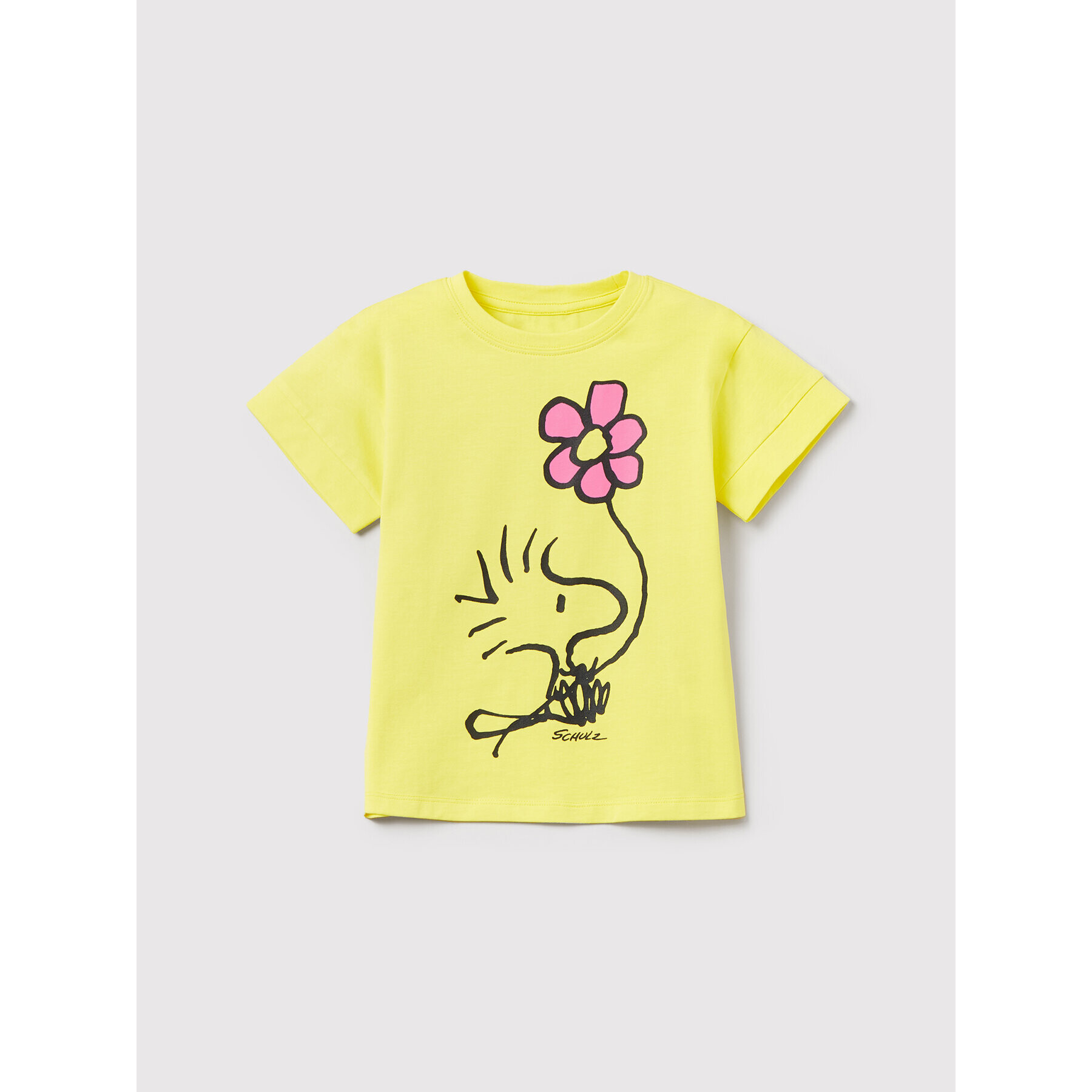 OVS Тишърт PEANUTS 1449518 Жълт Regular Fit - Pepit.bg