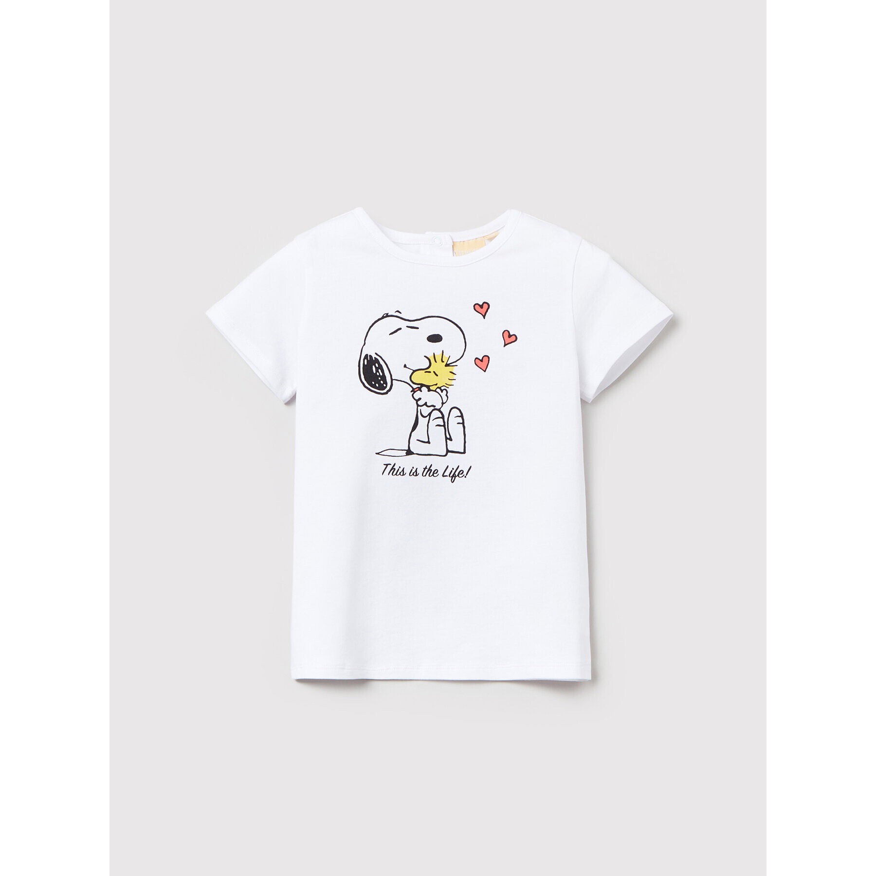 OVS Тишърт PEANUTS 1496177 Бял Regular Fit - Pepit.bg