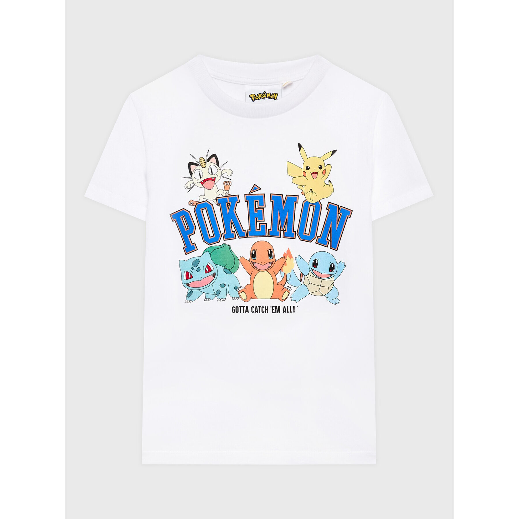 OVS Тишърт POKEMON 1706750 Бял Regular Fit - Pepit.bg