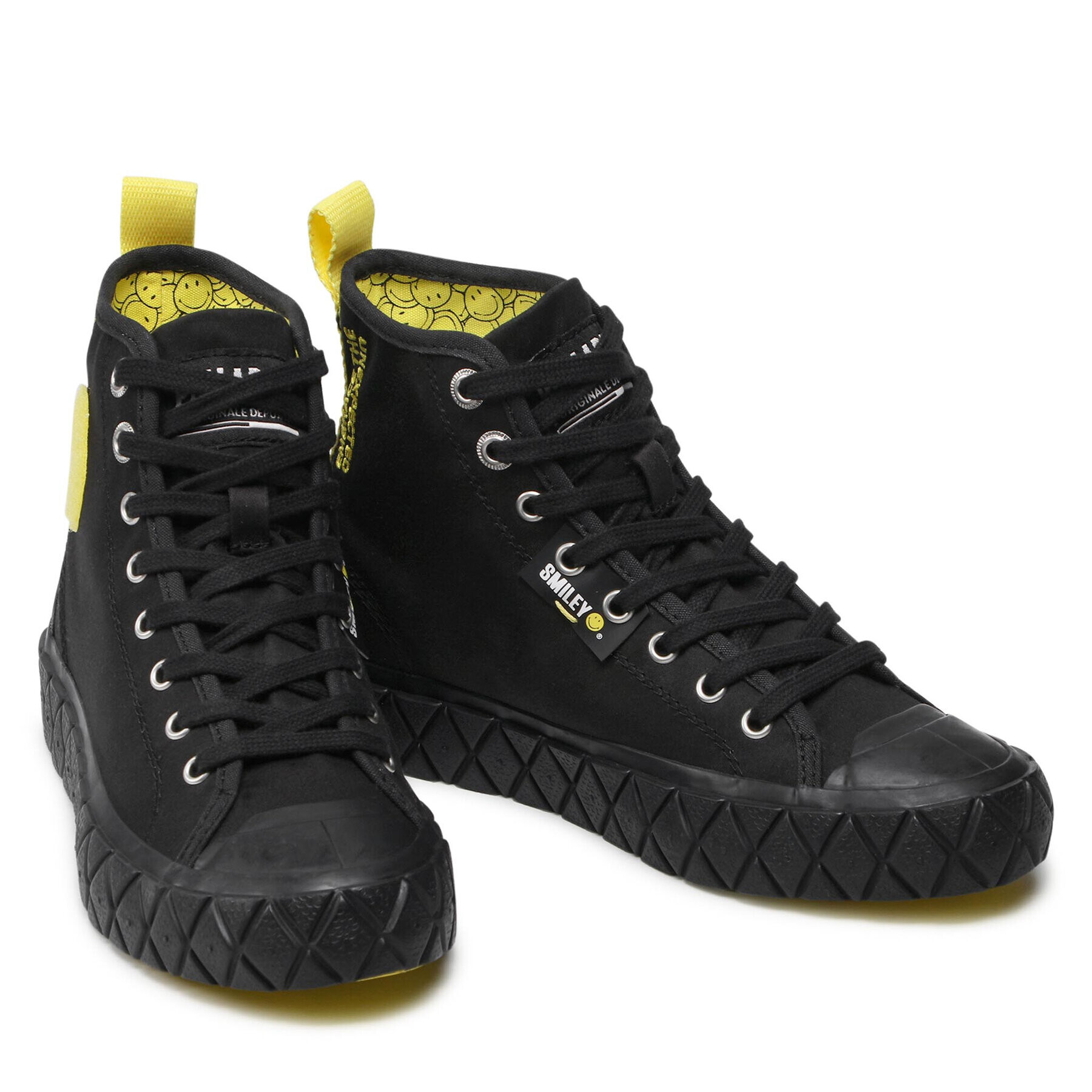 Palladium Кецове Palla Sce Smiley Mid 77177-008-M Черен - Pepit.bg