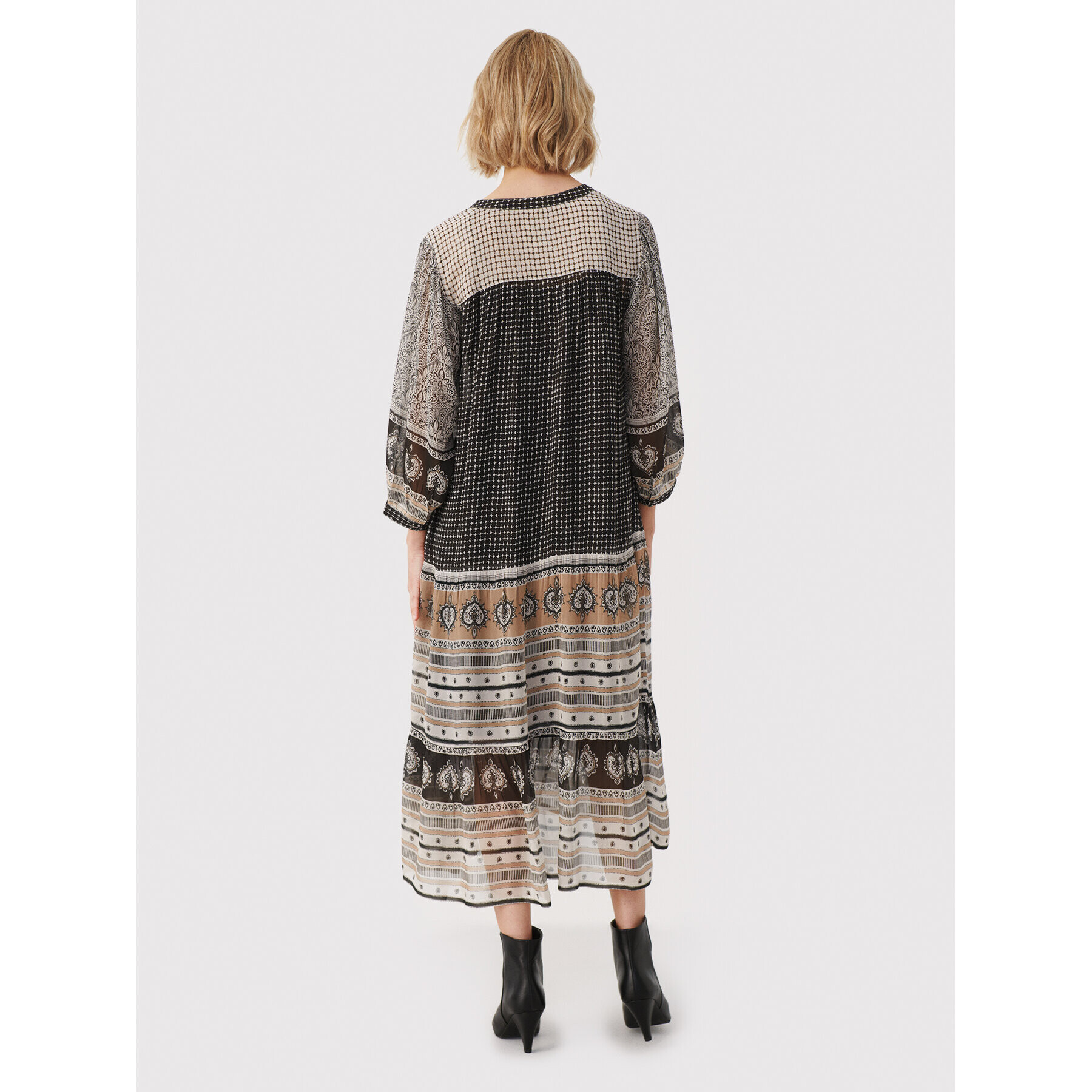 Part Two Ежедневна рокля Orkide 30306963 Сив Relaxed Fit - Pepit.bg