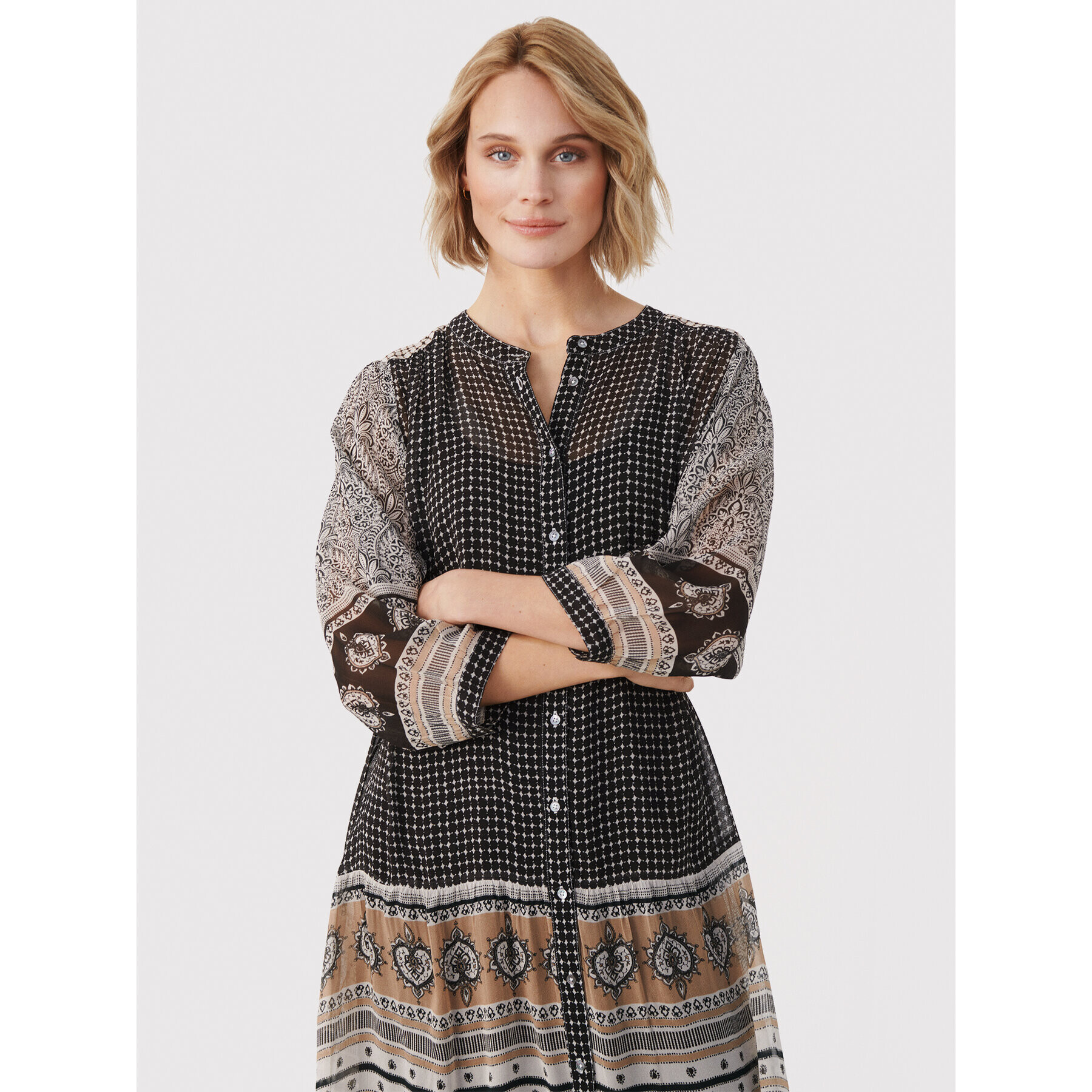 Part Two Ежедневна рокля Orkide 30306963 Сив Relaxed Fit - Pepit.bg