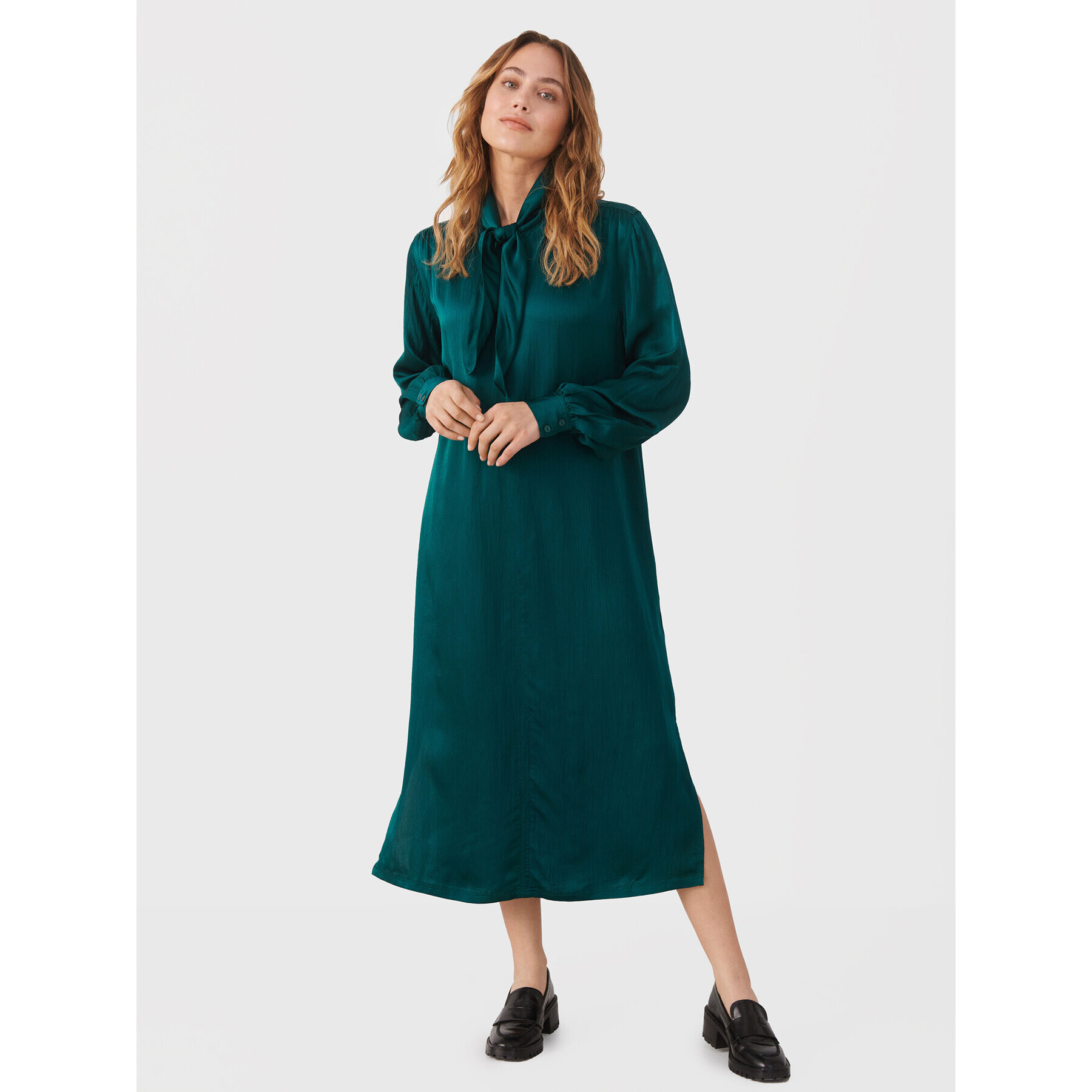 Part Two Ежедневна рокля Rie 30307065 Зелен Relaxed Fit - Pepit.bg