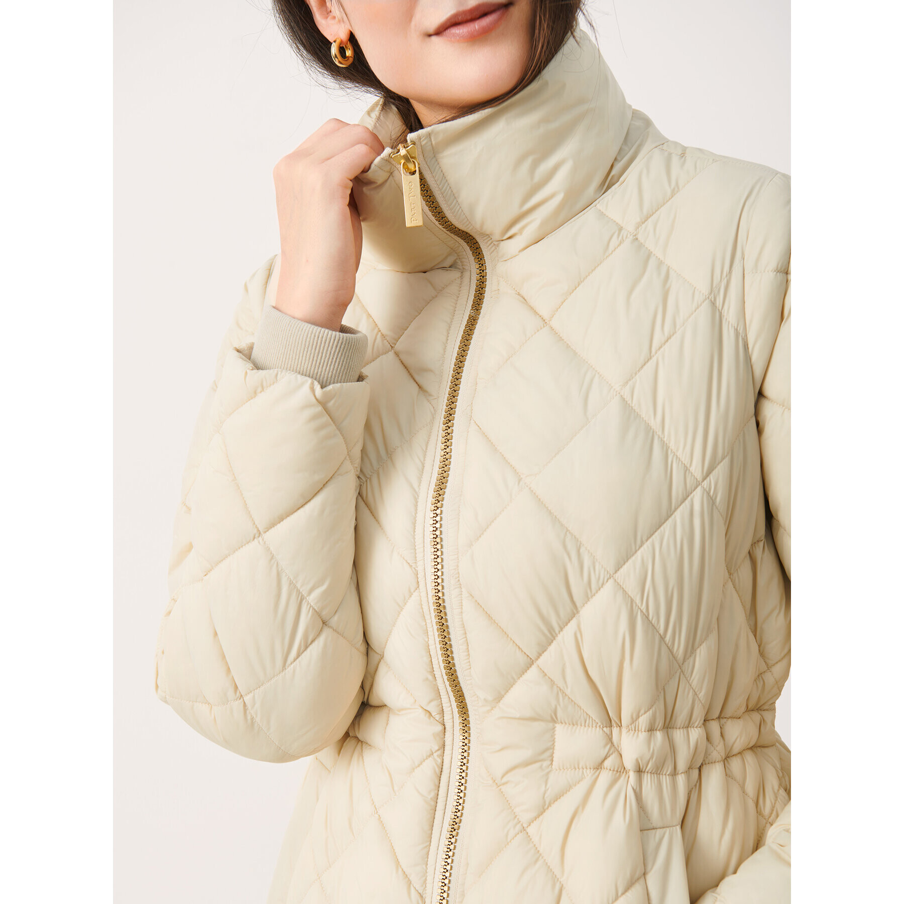 Part Two Преходно яке Chea 30307800 Бежов Regular Fit - Pepit.bg