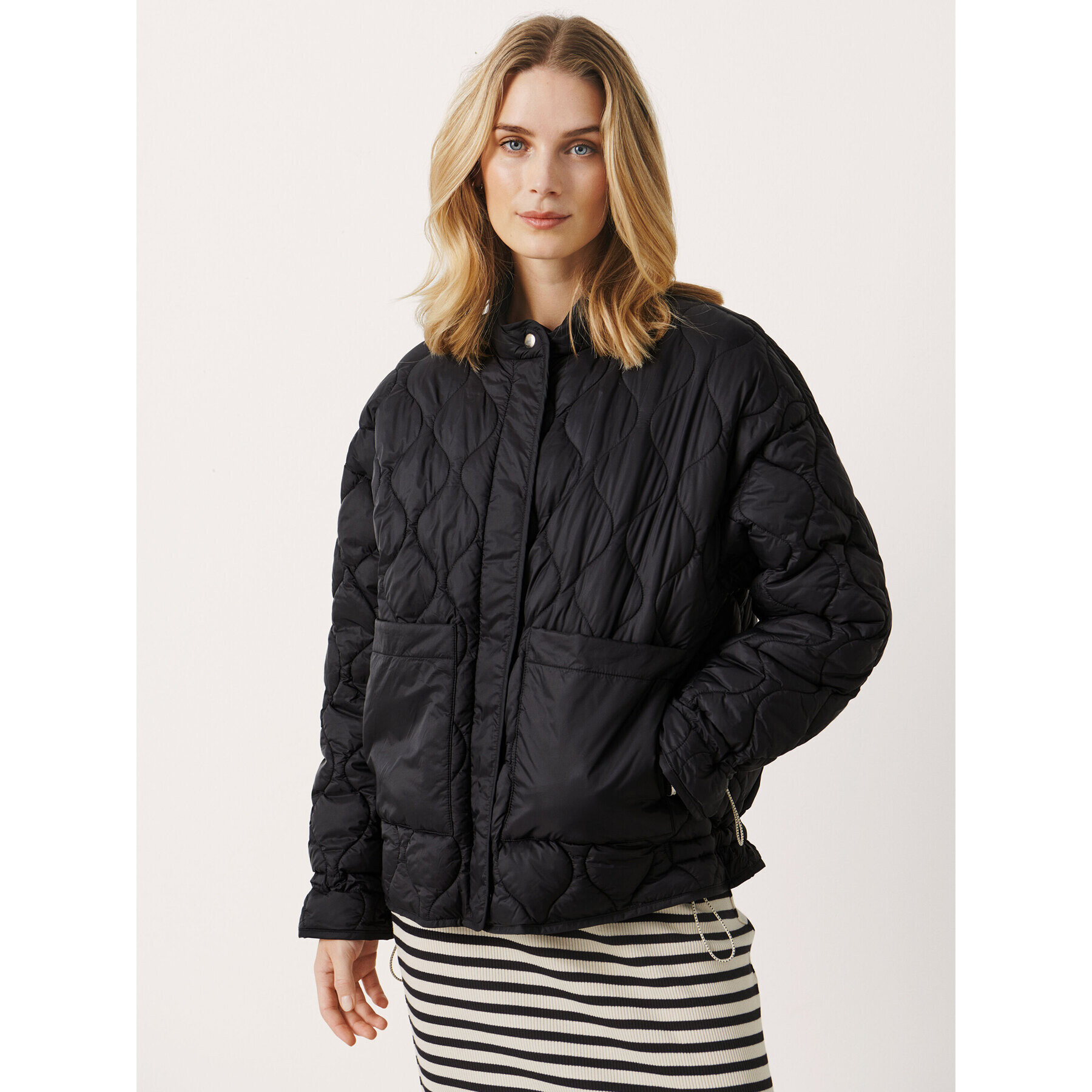 Part Two Пухено яке Saira 30307447 Черен Regular Fit - Pepit.bg
