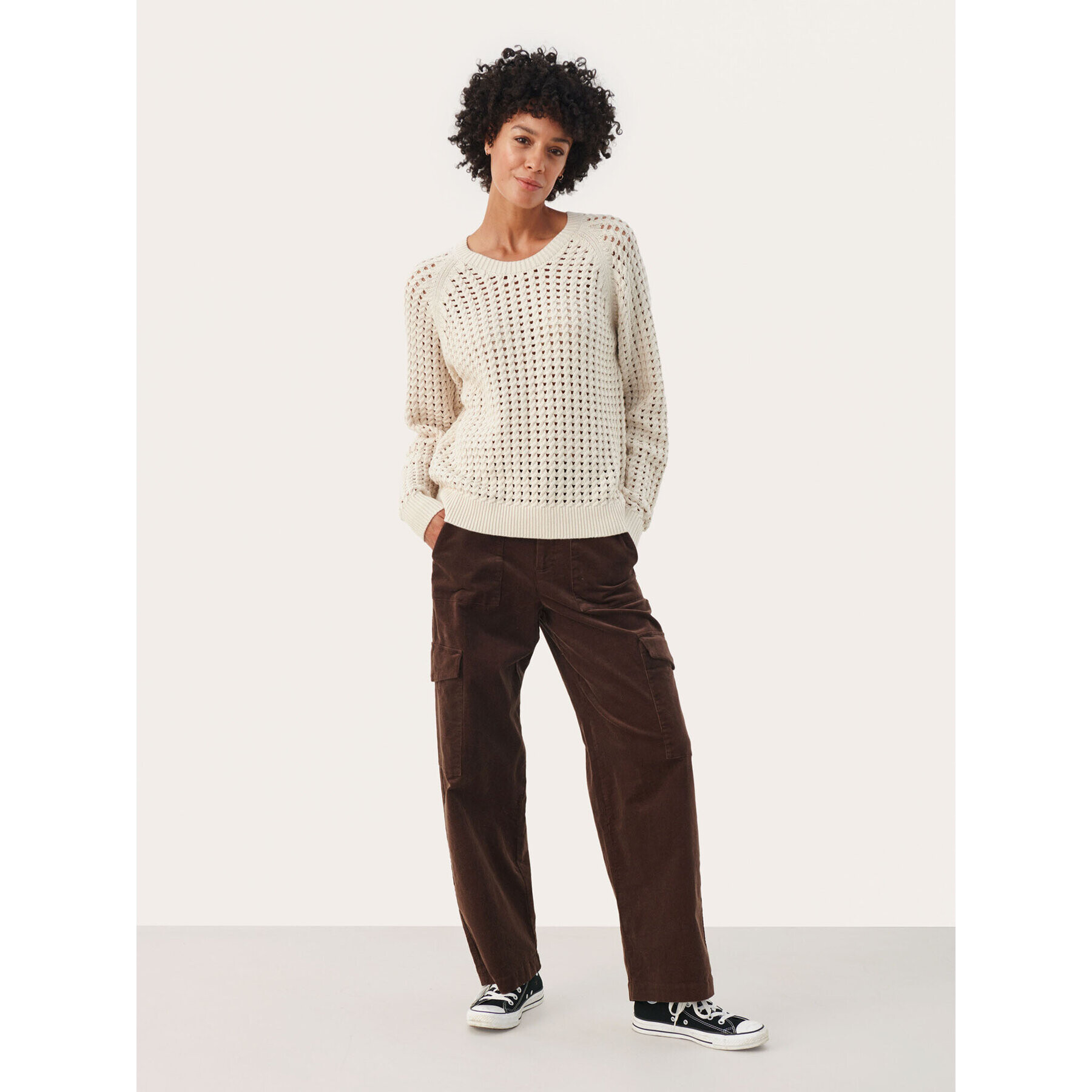 Part Two Пуловер Cristel 30307965 Екрю Regular Fit - Pepit.bg