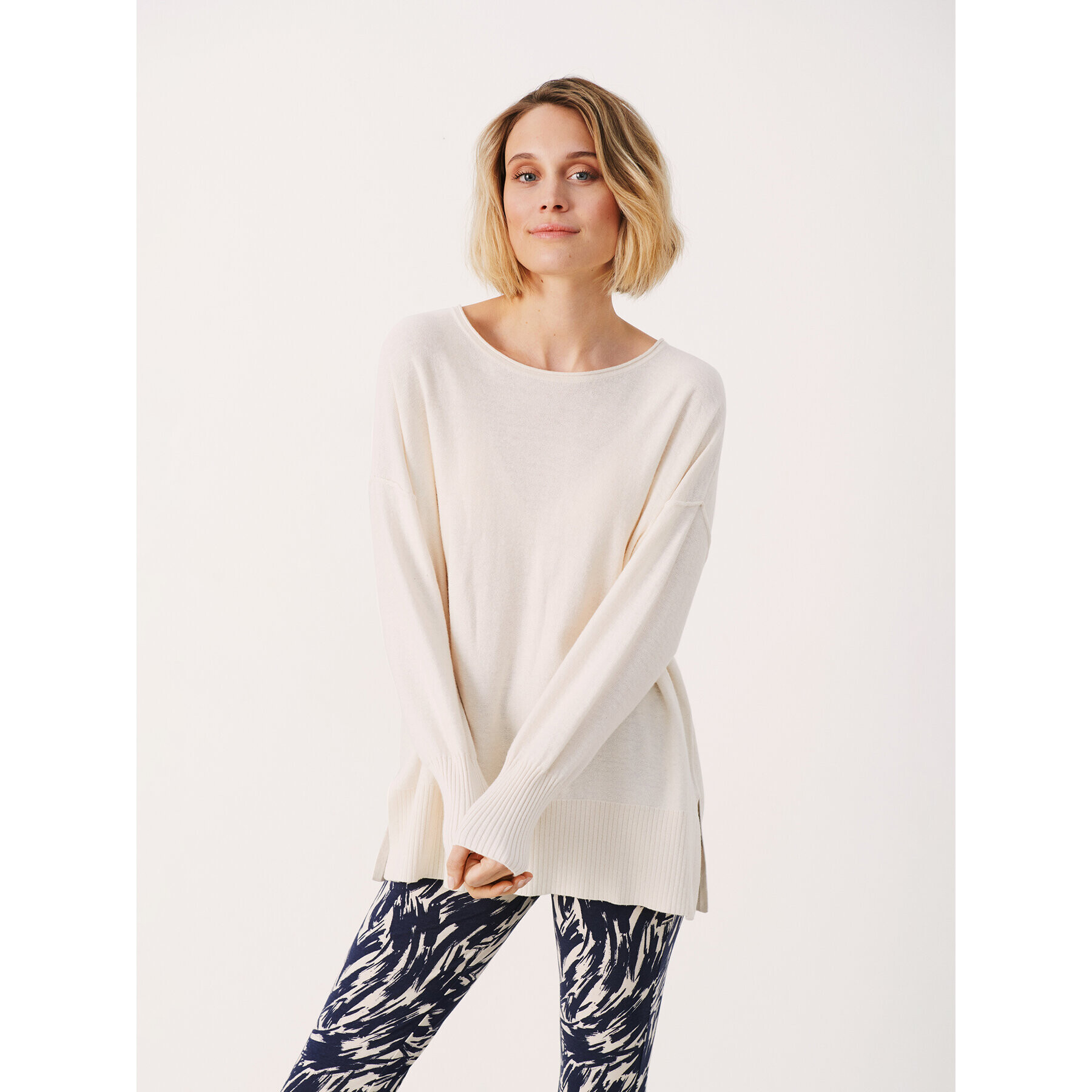 Part Two Пуловер Iliviana 30306651 Сив Relaxed Fit - Pepit.bg