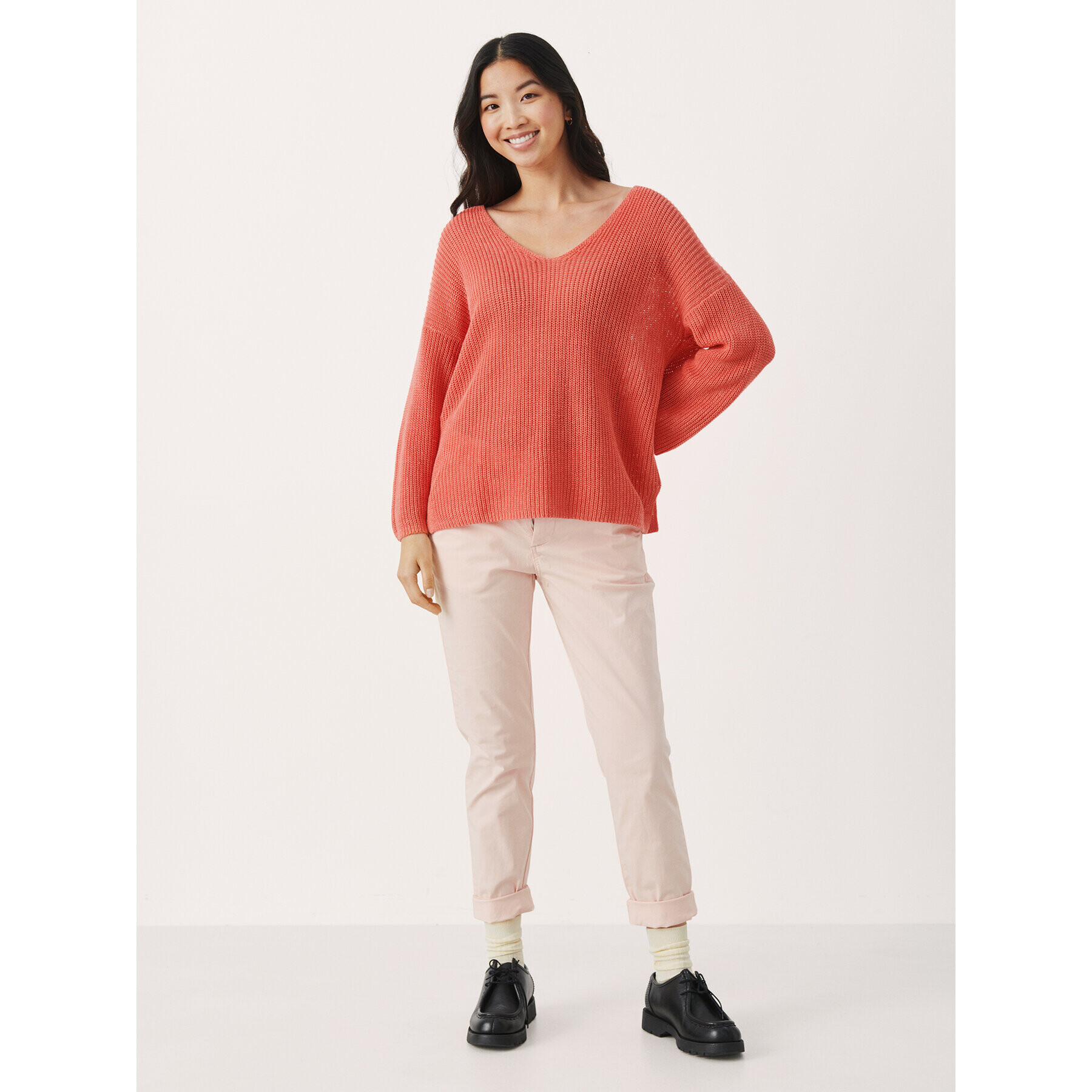 Part Two Пуловер Netrona 30306690 Розов Relaxed Fit - Pepit.bg