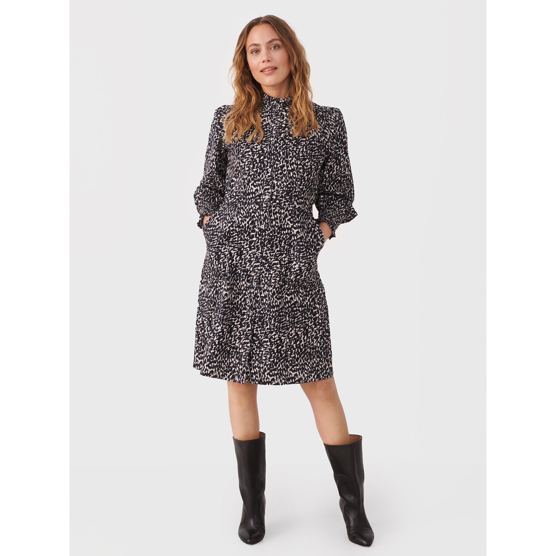Part Two Рокля тип риза Ruthie 30307117 Черен Relaxed Fit - Pepit.bg