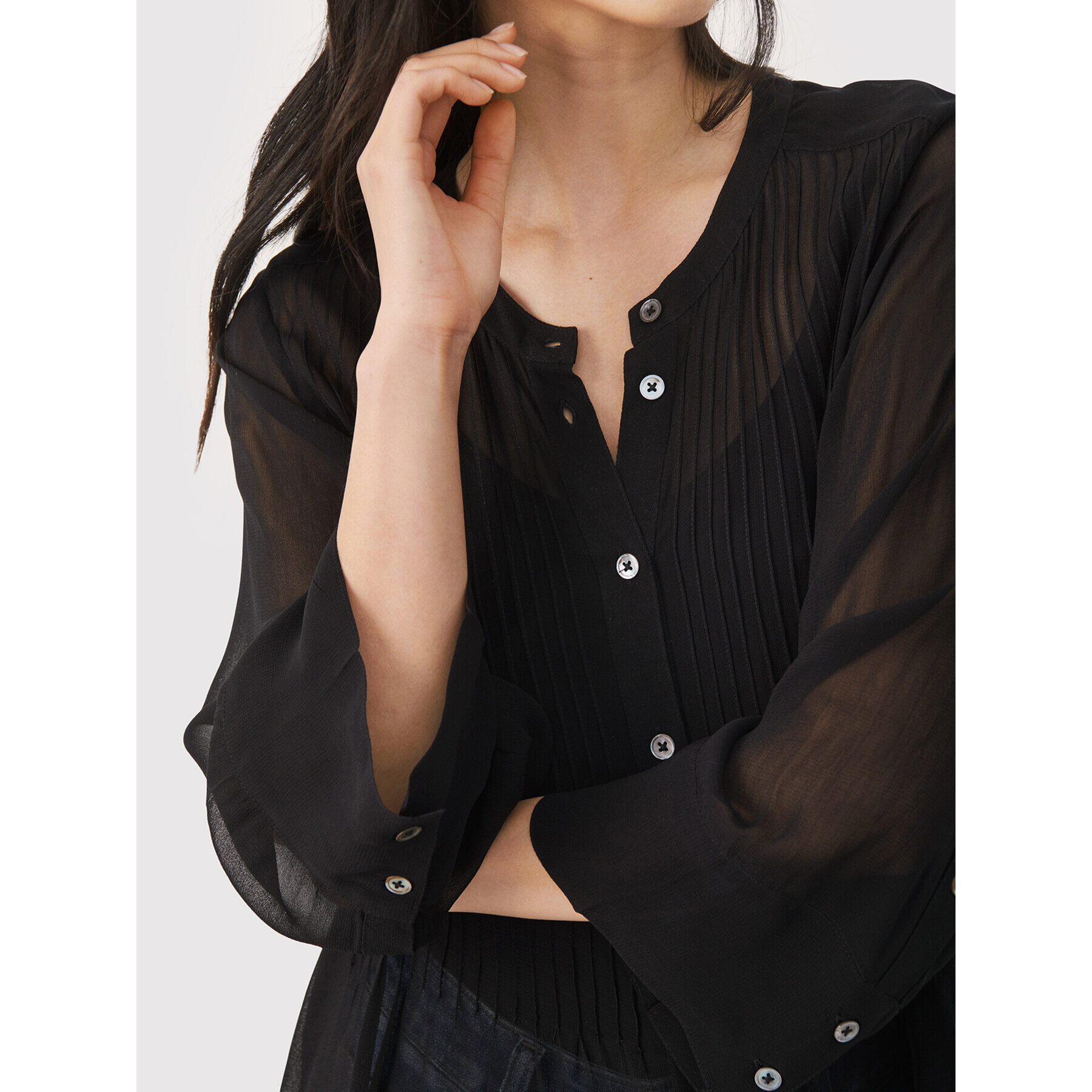 Part Two Рокля тип риза Oliva 30306964 Черен Regular Fit - Pepit.bg