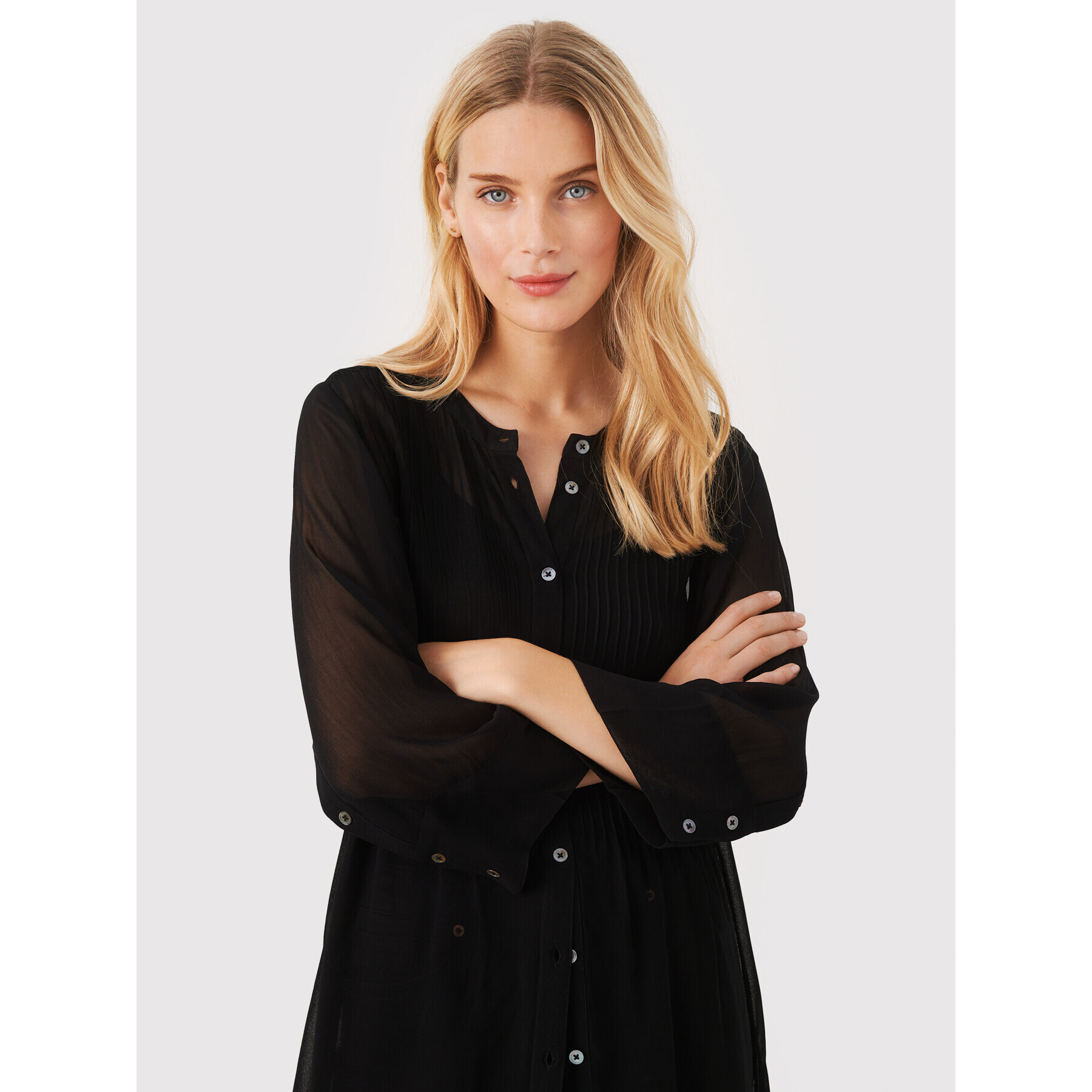Part Two Рокля тип риза Oliva 30306964 Черен Regular Fit - Pepit.bg