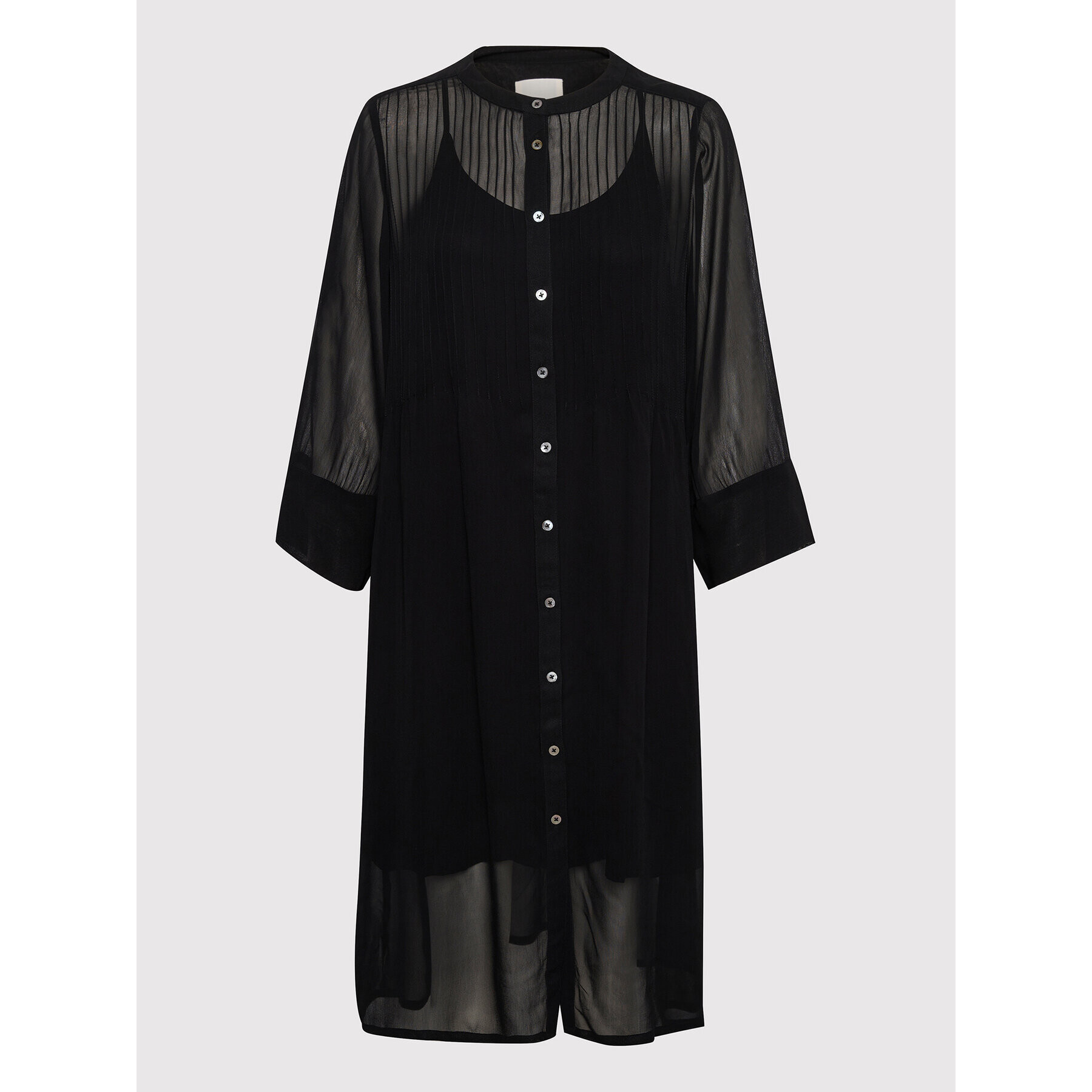 Part Two Рокля тип риза Oliva 30306964 Черен Regular Fit - Pepit.bg