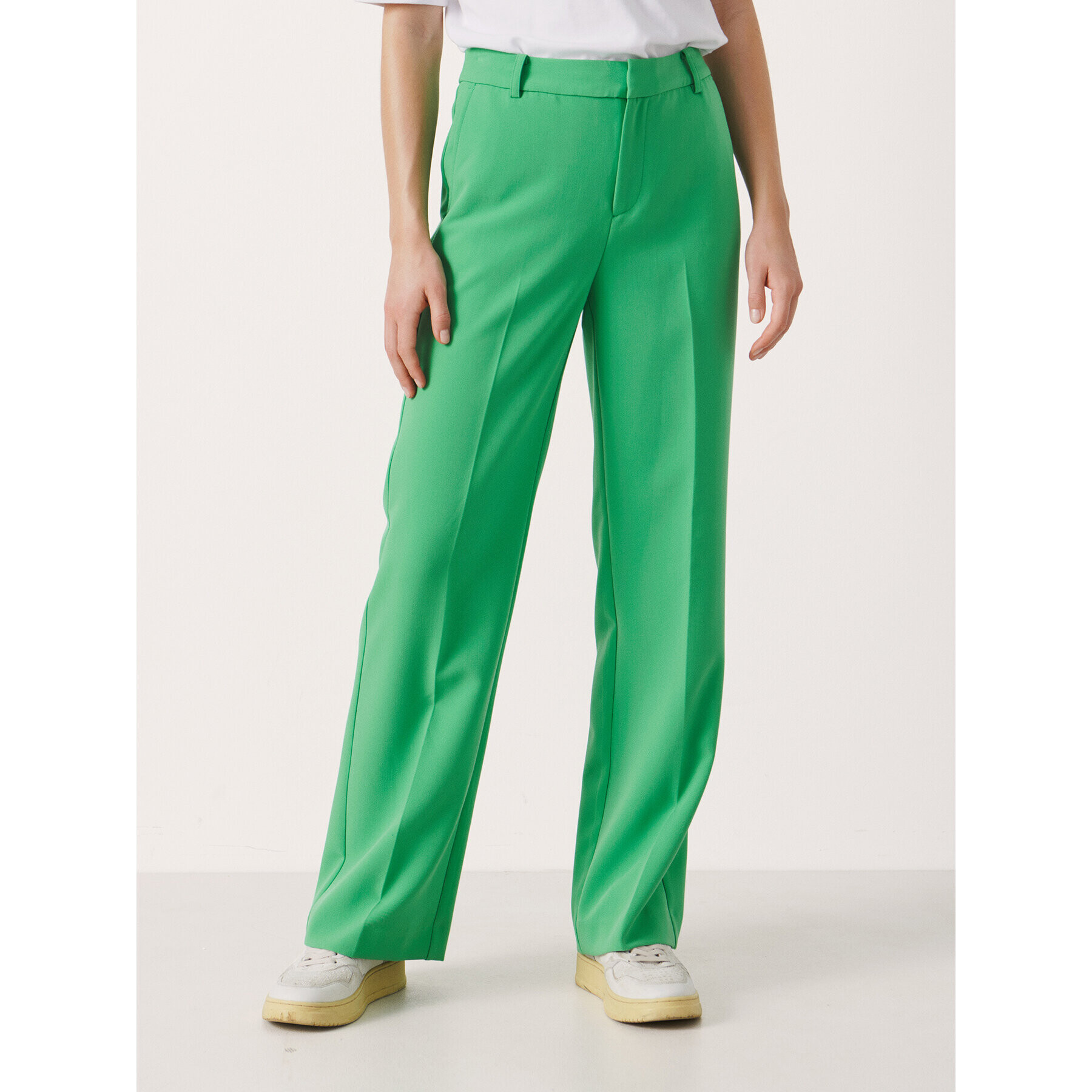 Part Two Текстилни панталони Nadja 30306618 Зелен Classic Fit - Pepit.bg