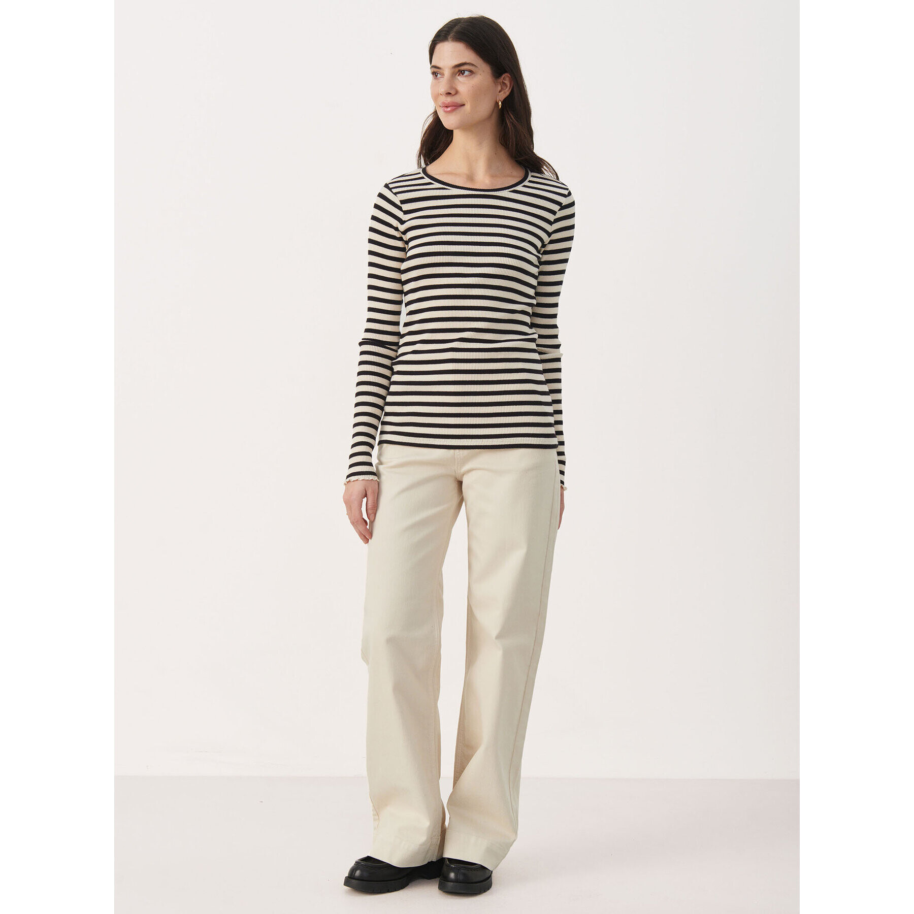 Part Two Тишърт Sakiko 30307536 Черен Slim Fit - Pepit.bg