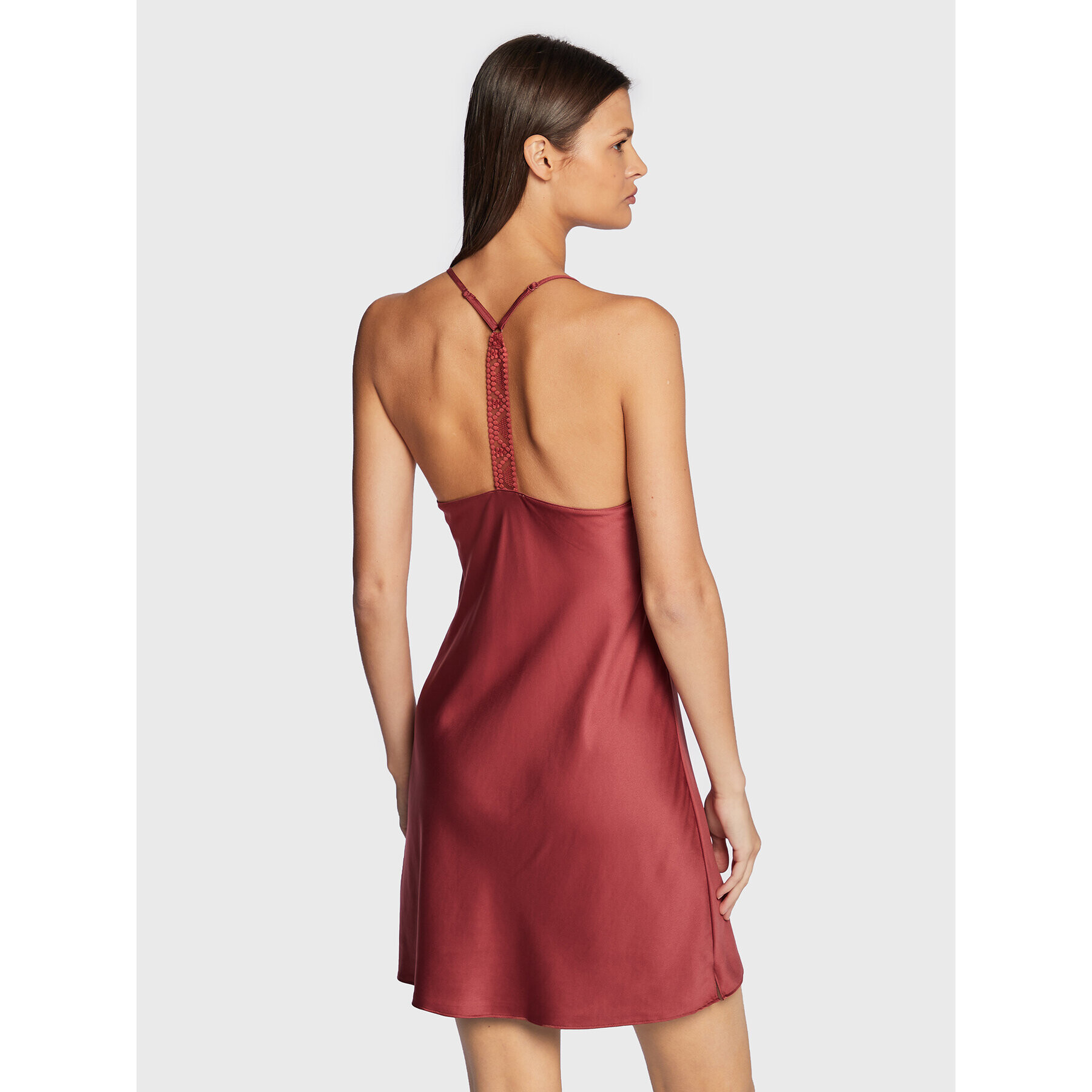 Passionata by Chantelle Нощница Olivia P49JD0 Бордо Regular Fit - Pepit.bg